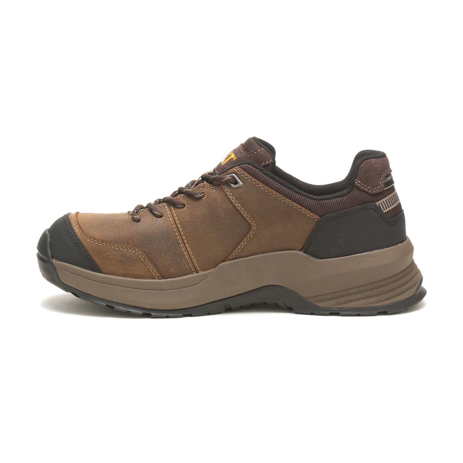 Streamline 2.0 Composite Toe Leather Work Shoes for Men - Safety Boots with Slip Resistance & Electrical Hazard Protection - Ideal for Construction, Warehouse & Industrial Work