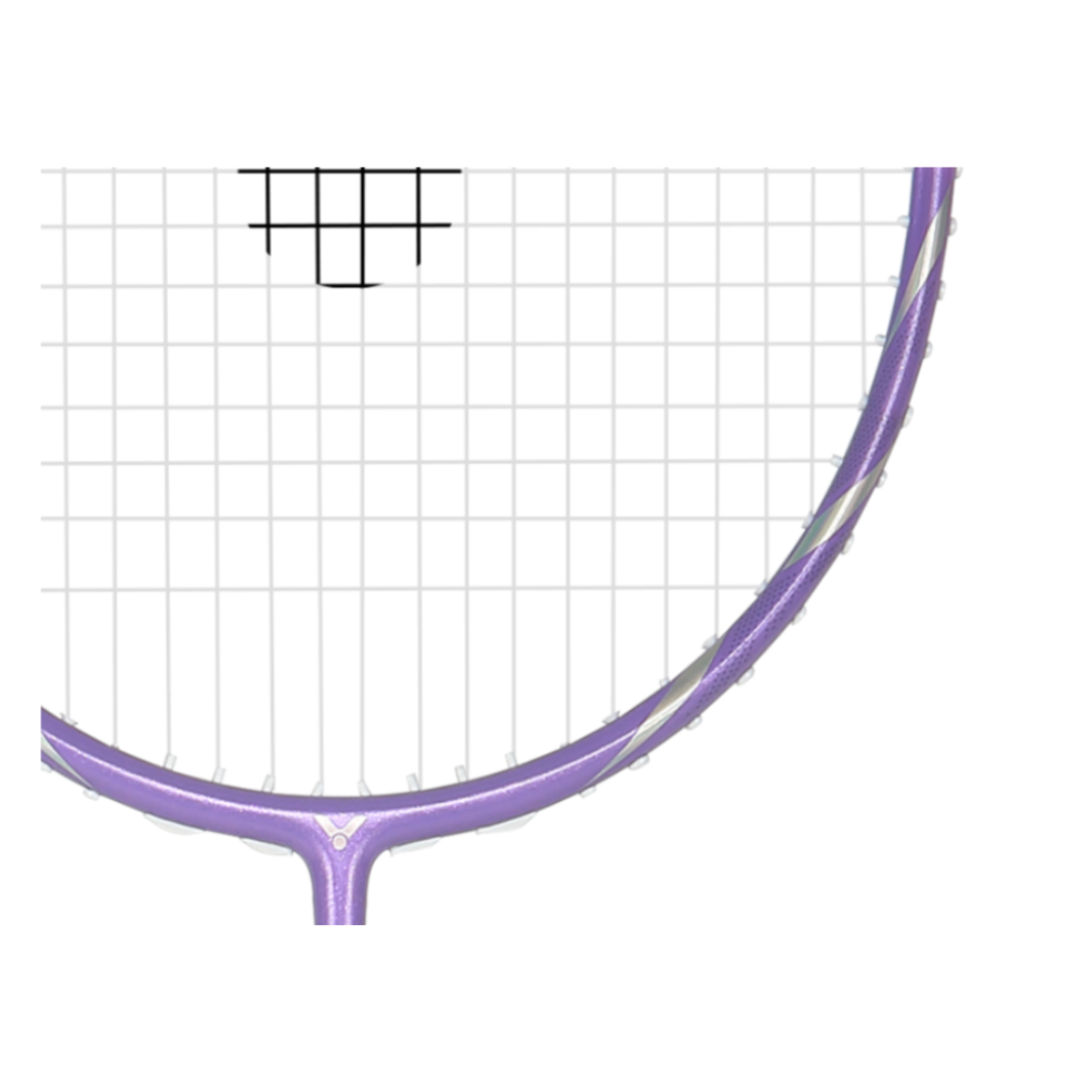 Victor Auraspeed 90F Unstrung Badminton Racket - Medium Purple | Lightweight Carbon Fiber Badminton Racquet for Advanced Players | Perfect for Tournaments & Training Sessions