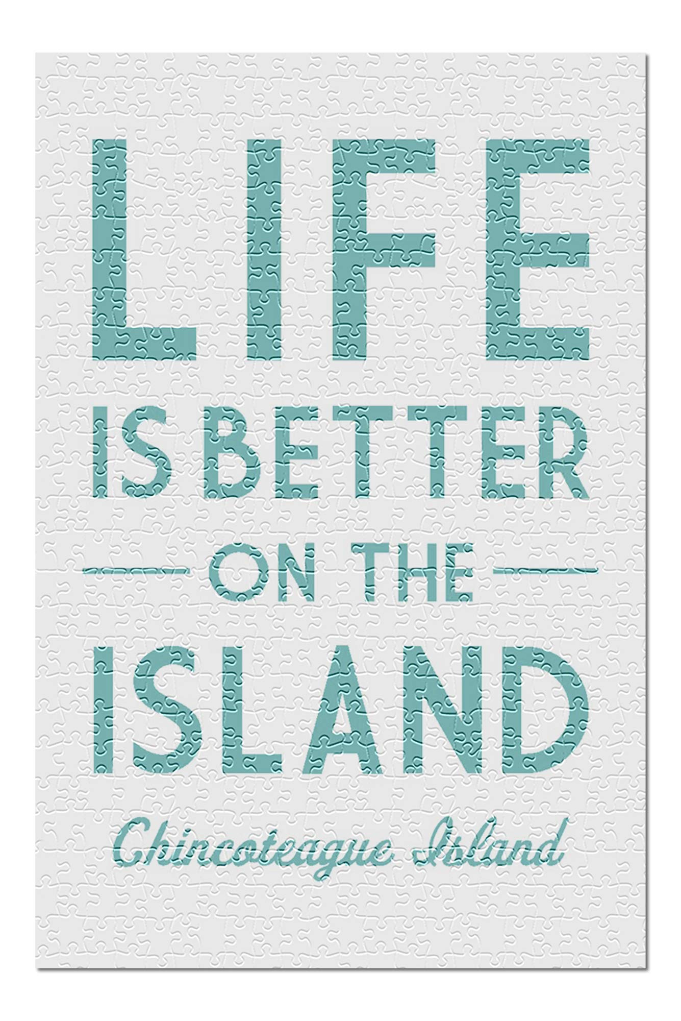 Premium 500-Piece Jigsaw Puzzle for Adults & Families - Chincoteague Island Virginia 'Life is Better on The Island' Theme (19x27 inches, Made in USA) - Perfect for Family Game Nights, Relaxation & Home Decor