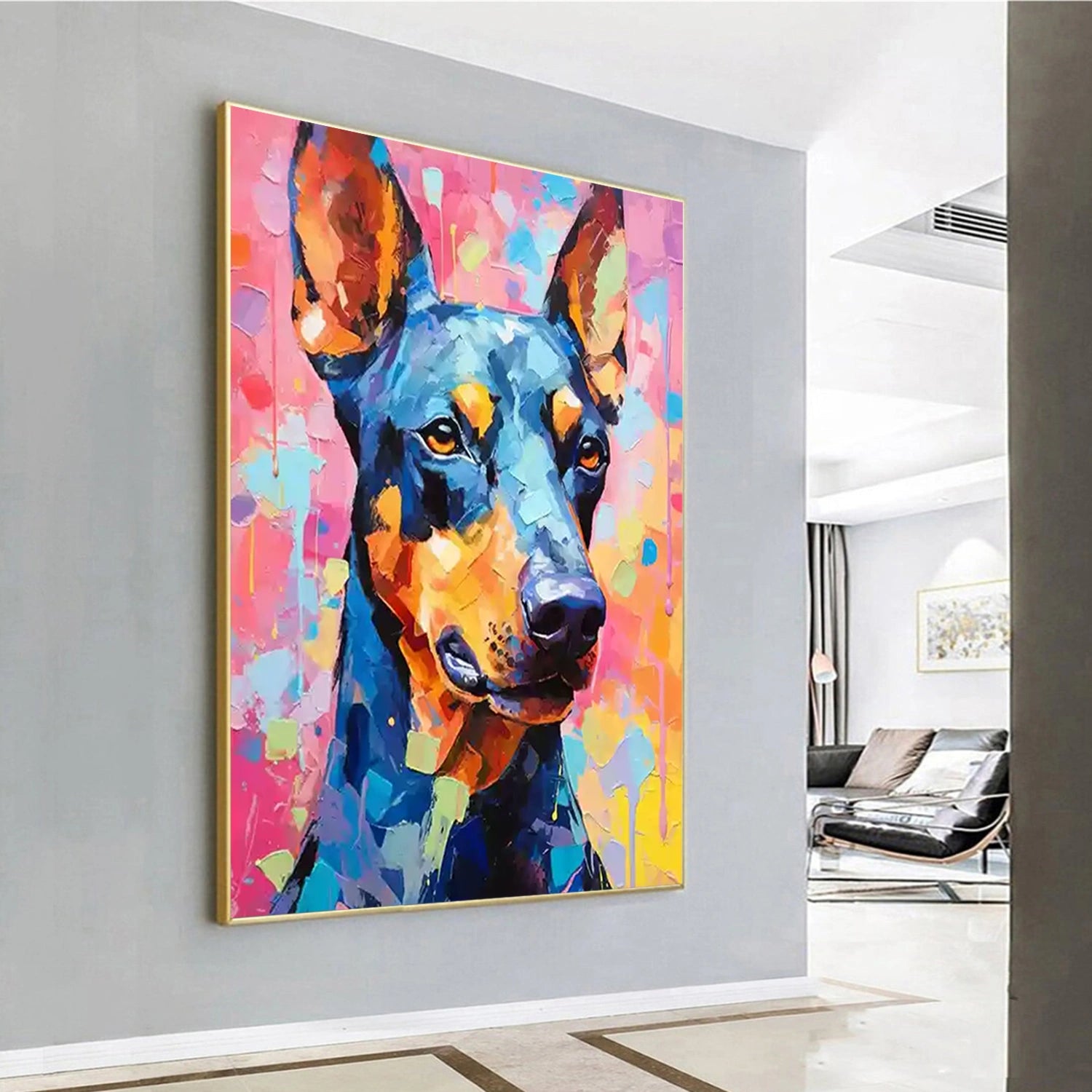 Animal Art Painting #AP149 - Handmade Wildlife Canvas Art for Home & Office Decor | Perfect for Living Room, Bedroom, or Gift