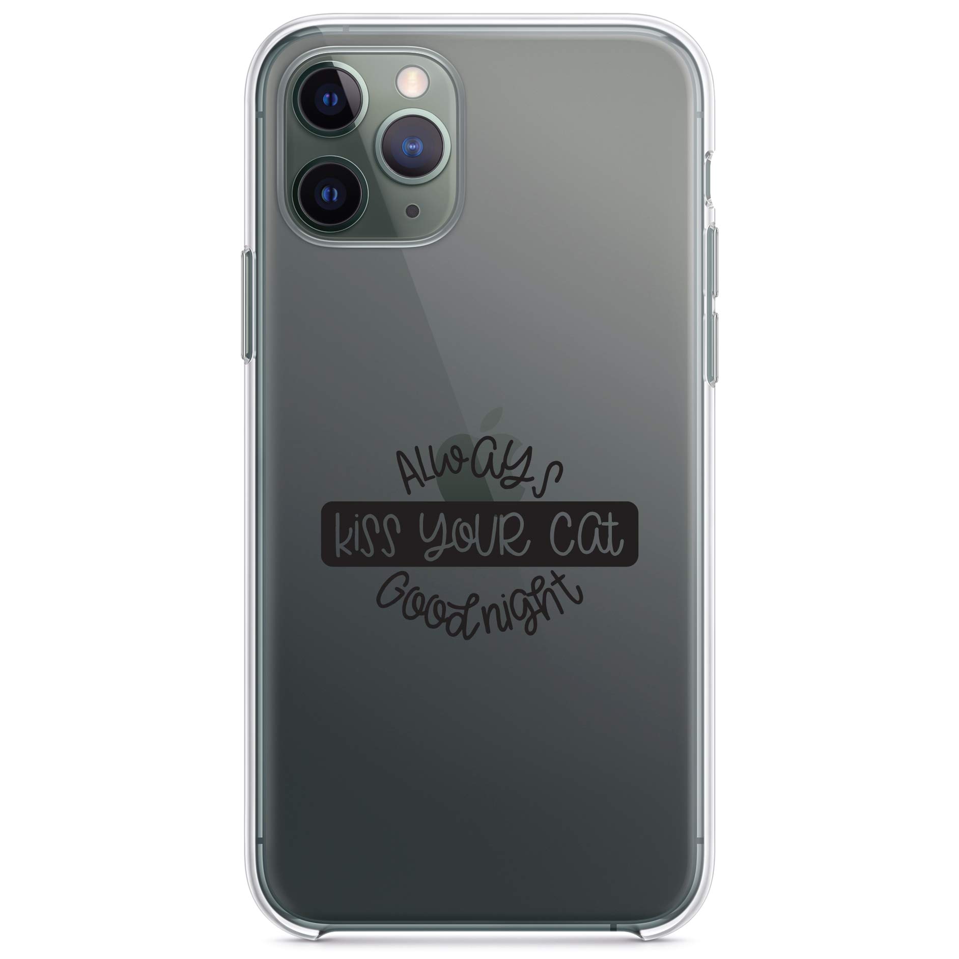 DistinctInk Clear Shockproof Hybrid Case for iPhone 13 Pro MAX (6.7 Inch) - Durable TPU Bumper & Acrylic Back with Tempered Glass Screen Protector - Perfect for Daily Use, Outdoor Activities & Cat Lovers