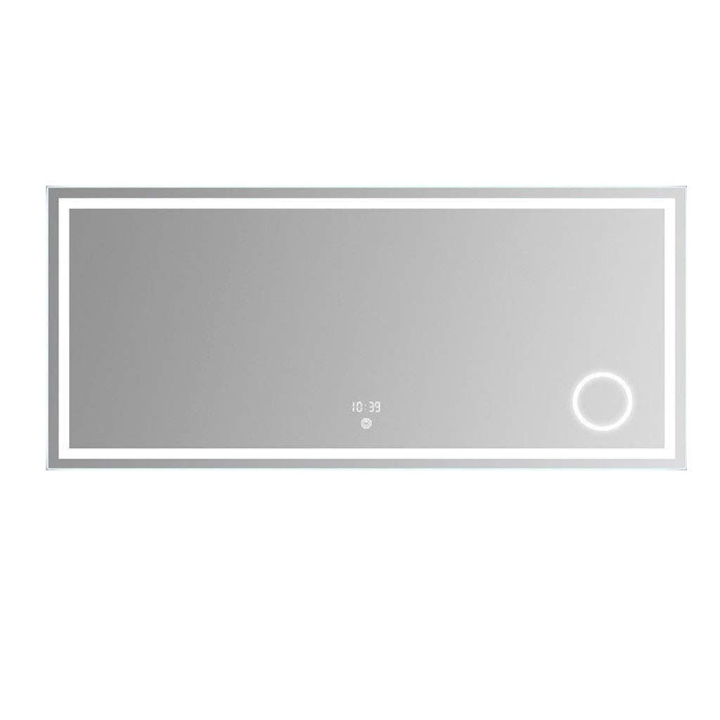 LED Bathroom Mirror with Lights - 60x80cm Wall Mounted Vanity Mirror, 3X Magnification, Touch Control, Modern Rectangle Design for Makeup & Shaving - Perfect for Home, Hotel, Dressing Room & Salon Use
