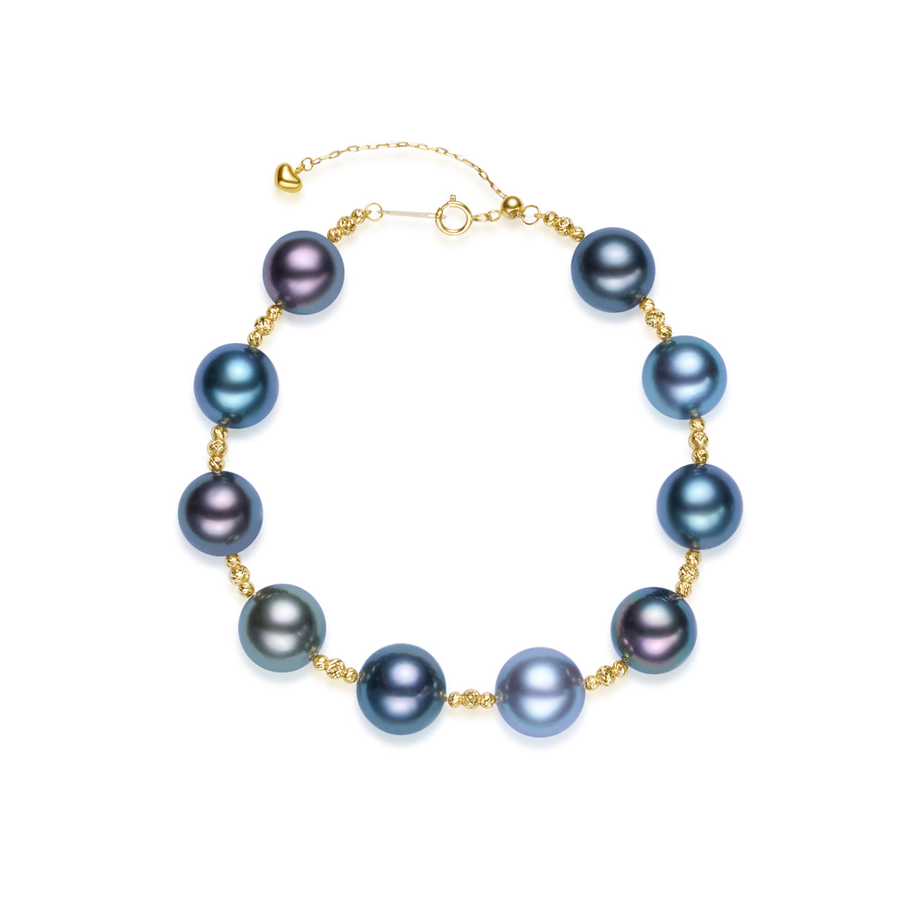 18K Solid Gold Tahitian Pearl Bracelet for Women - Elegant Pearl Jewelry Gift for Anniversary, Birthday & Special Occasions | KB00055