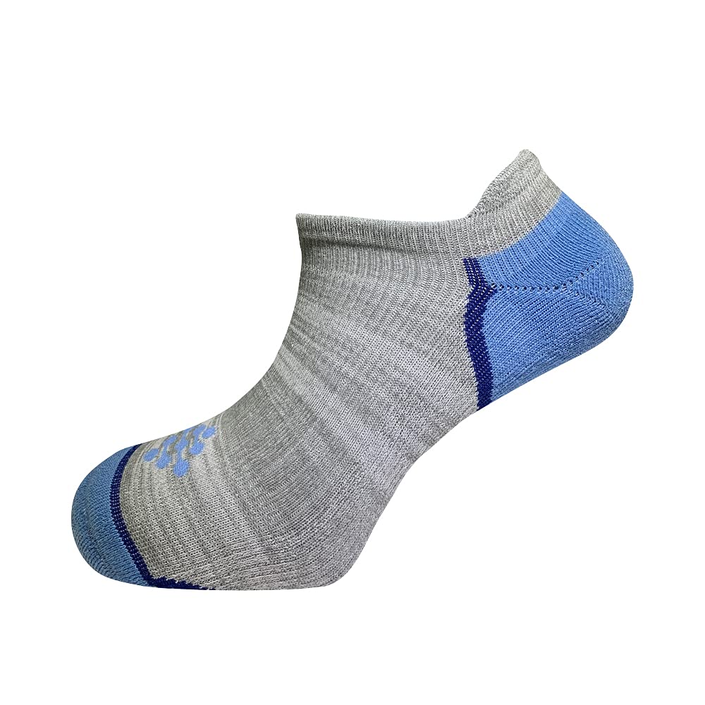 Men's No Show Socks - Breathable Running Socks with Compression & Infrared Technology - 3 Pairs Pack for Athletic Performance & Daily Comfort