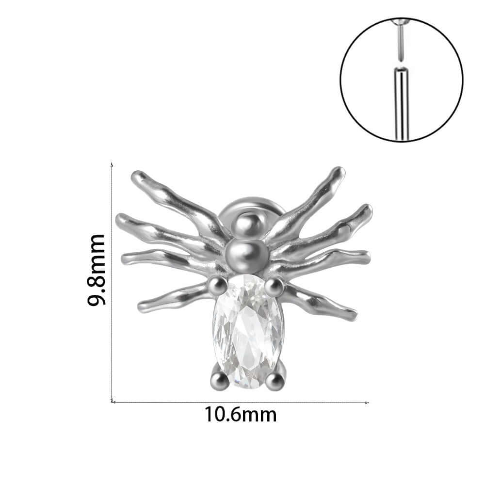 Bat & Spider Stud Earrings for Women | Gothic Halloween Jewelry | DL3011 | Perfect for Costume Parties & Gothic Fashion