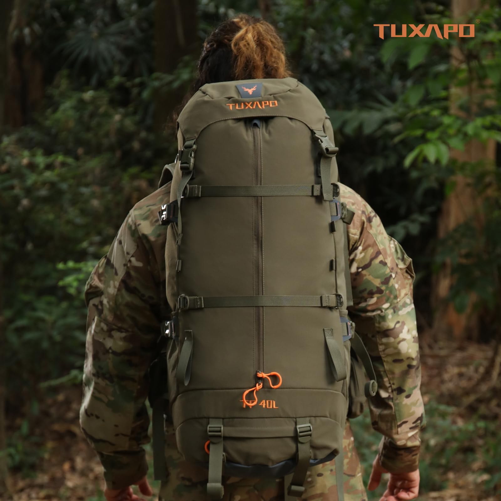 40L Internal Frame Backpack for Hiking, Camping & Hunting - Lightweight Waterproof Backpack with Rain Cover - Perfect for Outdoor Adventures & Travel Gear