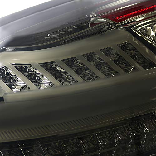 Spec-D Tuning Smoke LED Tail Lights for 2003-2007 Cadillac CTS - Left & Right Pair Assembly - Enhanced Visibility & Style for Night Driving & Car Shows