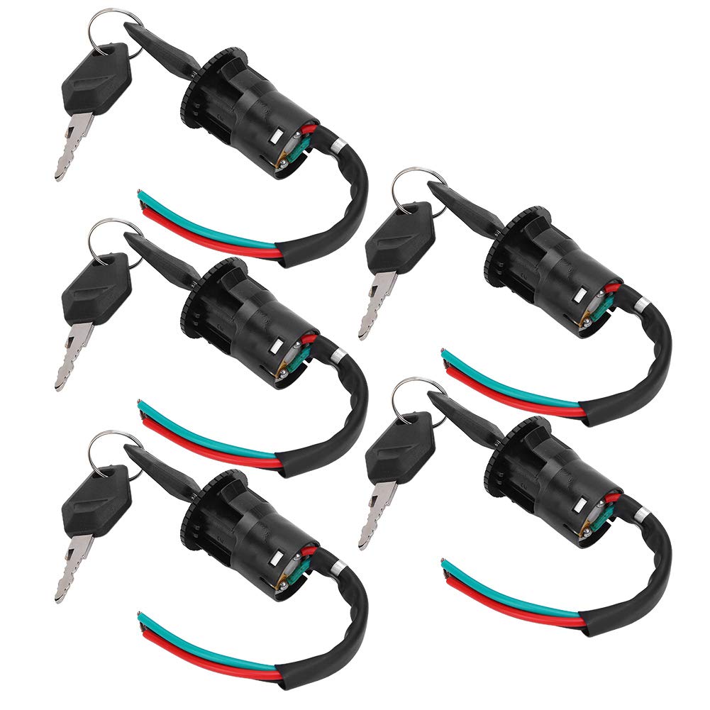 5-Pack Keenso 3.5cm Electric Bike Power Lock - Key Switch for E-Bike & Scooter Battery Security - Perfect for Urban Commuting & Outdoor Adventures