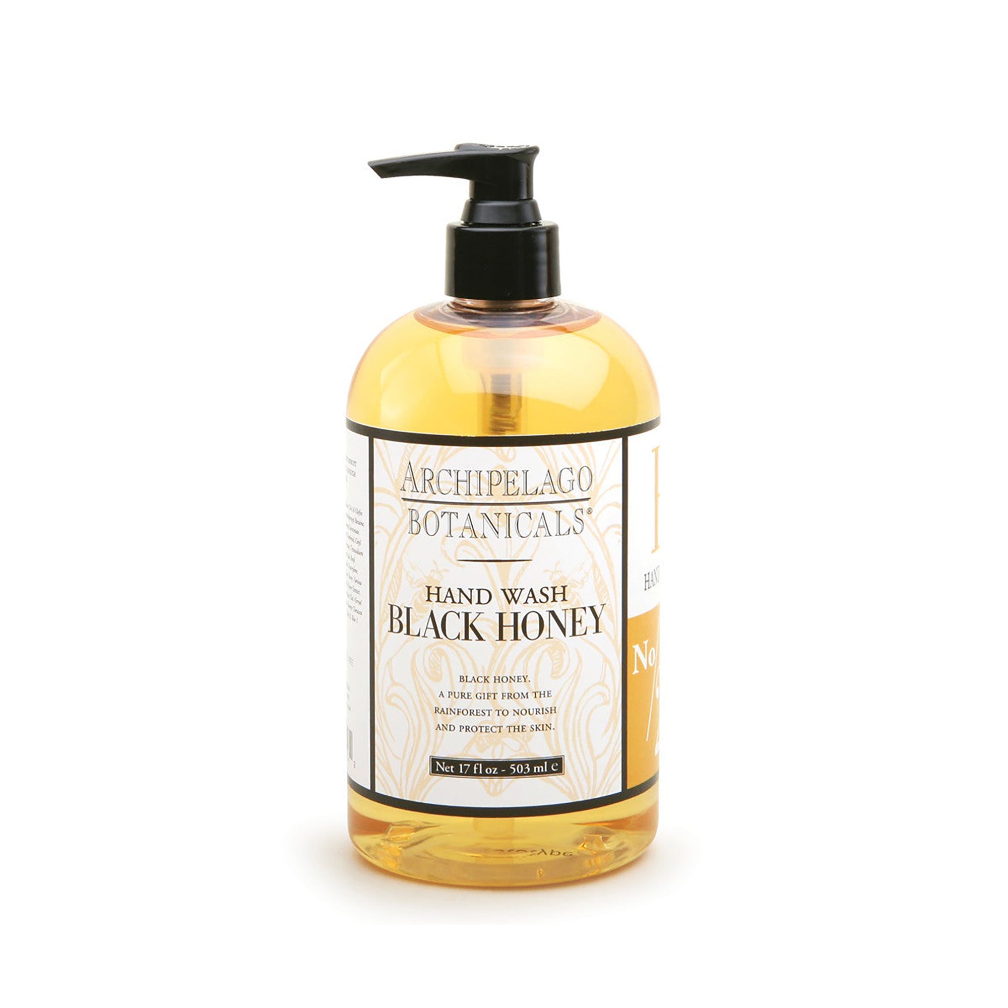 Archipelago Black Honey Hand Wash - 17oz Moisturizing Liquid Soap for Dry Skin | Perfect for Bathroom, Kitchen & Guest Use
