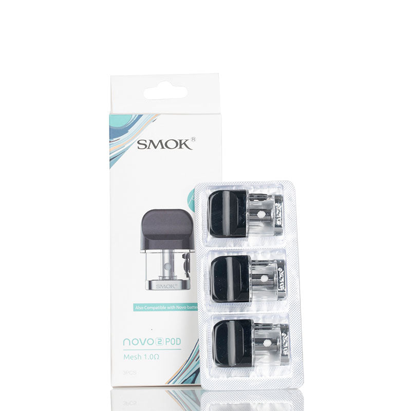 SMOK Novo 2 / 2S Replacement Pods (3 Pack) - Compatible with Novo 2 & 2S Vape Devices - Leak-Proof Design for Smooth Vaping Experience - Perfect for Travel & On-the-Go Use