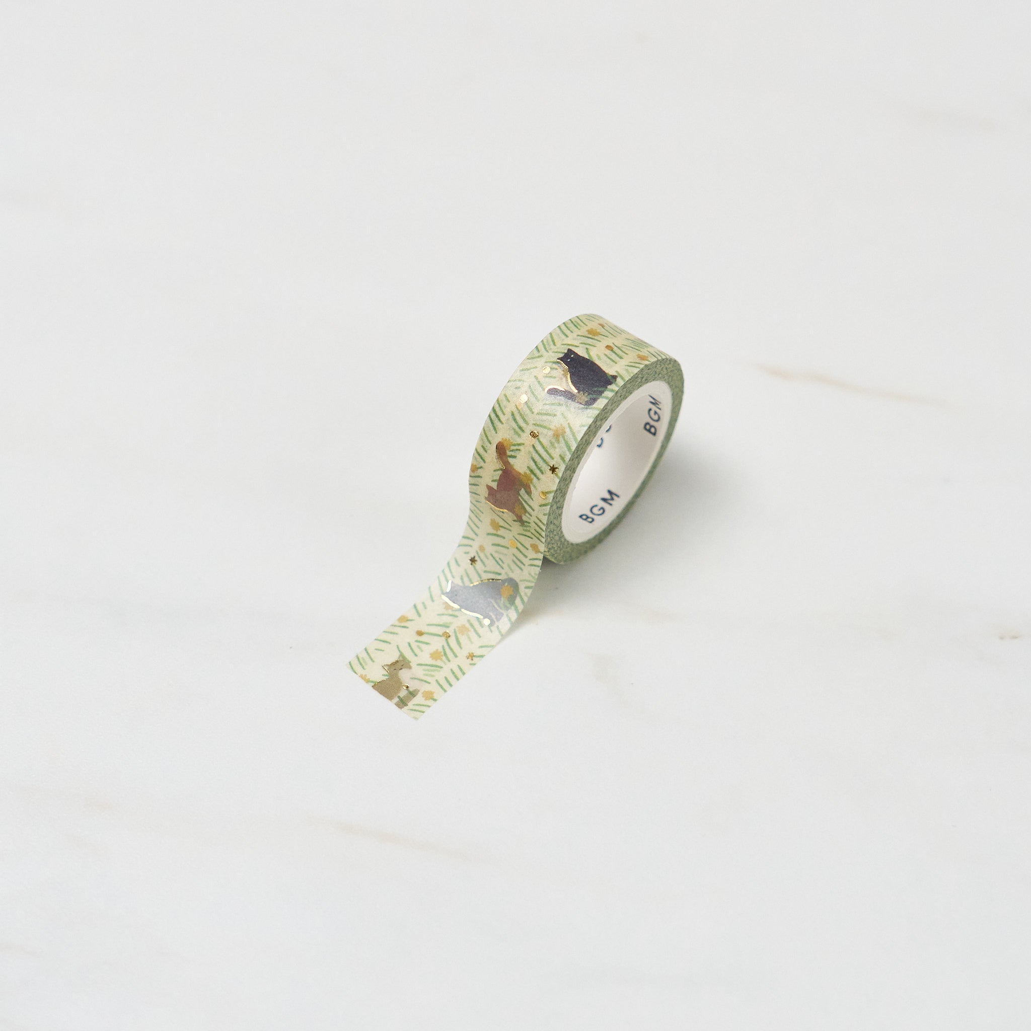 BGM Kusahana Techo Series Foil Masking Tape - Decorative Washi Tape for Scrapbooking, Journaling & DIY Crafts - Perfect for Bullet Journals, Gift Wrapping & Home Decor
