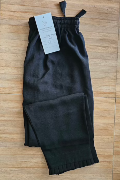 Baby Girl's Black Trousers - Soft & Comfortable Pants for Toddlers - Perfect for Playtime, Daycare & Family Outings