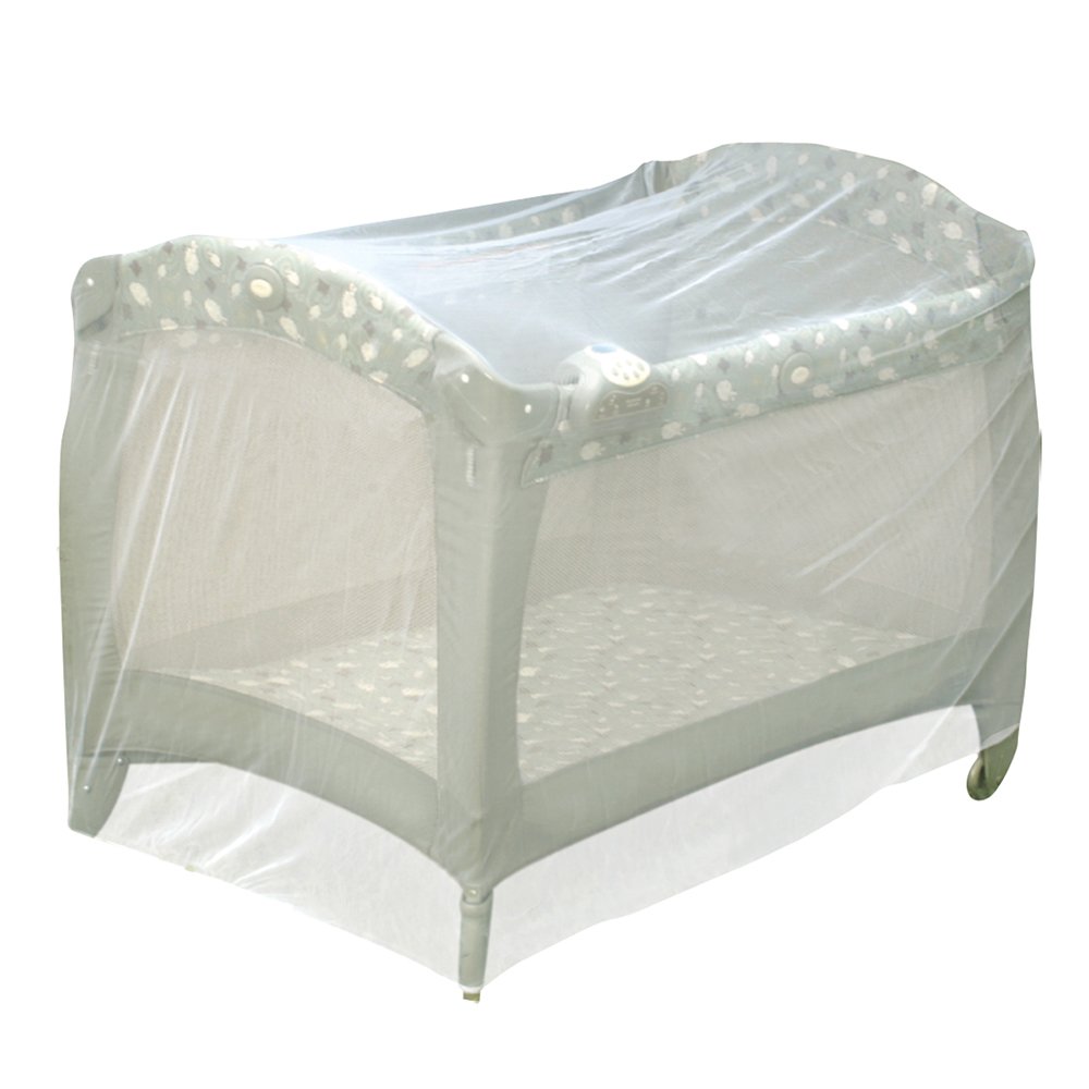 Jeep Universal Size Pack and Play Mosquito Net Tent - Breathable Baby Playard Cover for Indoor/Outdoor Use, White | Perfect for Camping, Travel, and Backyard Protection