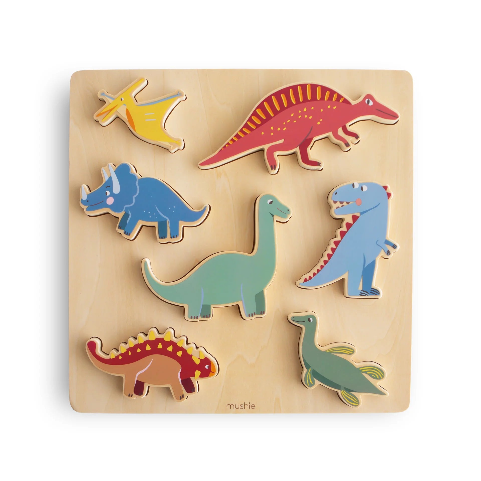 Wooden Dinosaur Puzzle for Kids - Educational Animal Jigsaw Toy for Toddlers Ages 3-5 - Perfect for Birthday Gifts, Classroom Activities & Early Learning Development