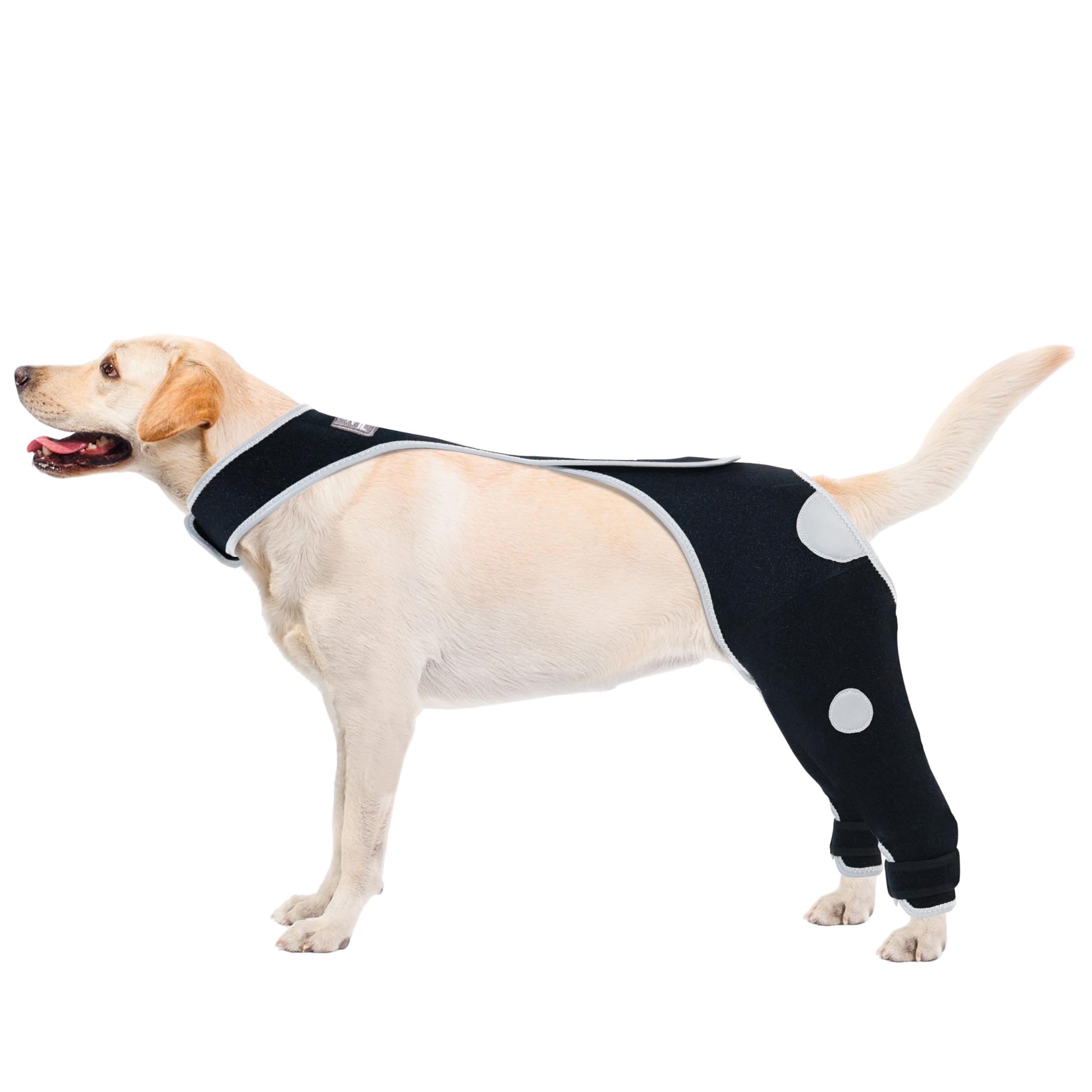 Dog Recovery Sleeve for Leg Wounds - Breathable Post-Surgery Cone Alternative, Waterproof & Bite-Resistant Pet Protective Wrap (4mm Thick) - Ideal for Post-Op Care, Hot Spots, and Allergy Protection