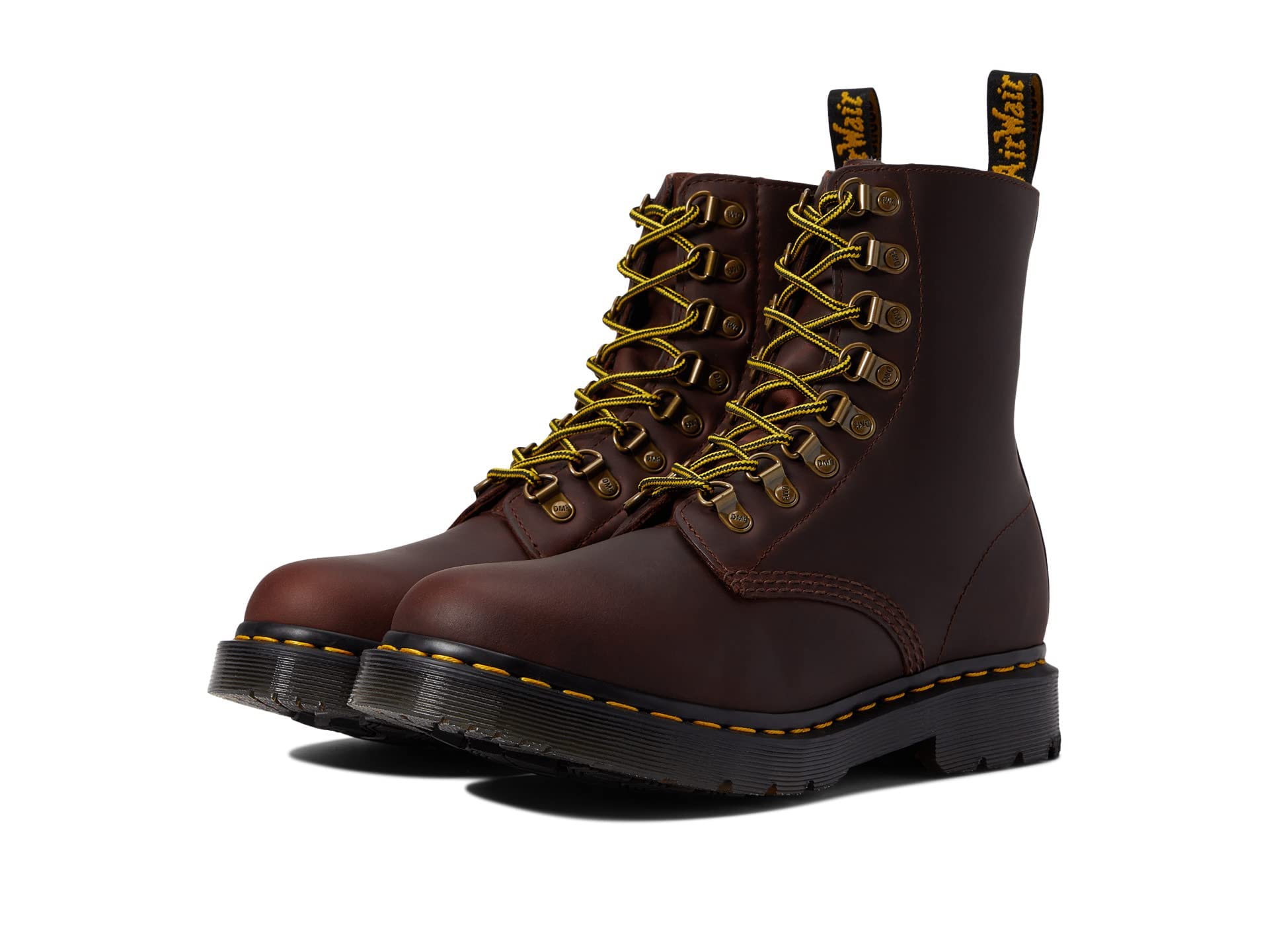 Women's Dr. Martens Pascal Virginia Leather Smooth Retro Punk Calf Boots - Stylish & Comfortable Ankle Boots for Everyday Wear, Work, and Night Out