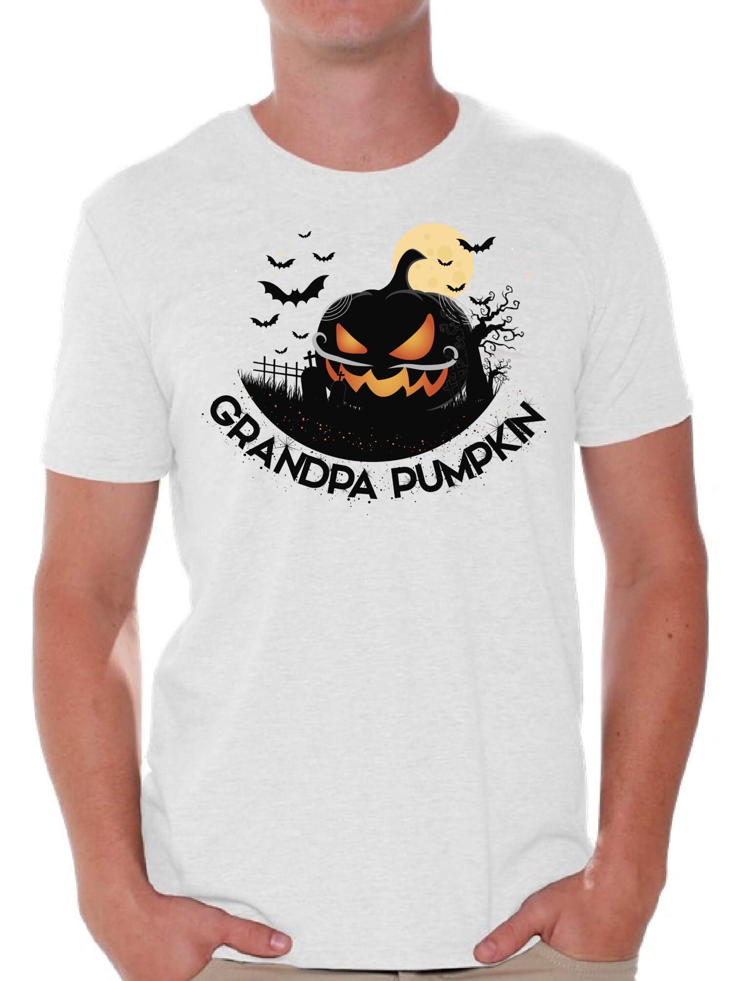Funny Halloween T-Shirt for Men - Vintage Pumpkin Grandpa Design | Perfect for Halloween Parties, Costume Contests & Spooky Season Outfits