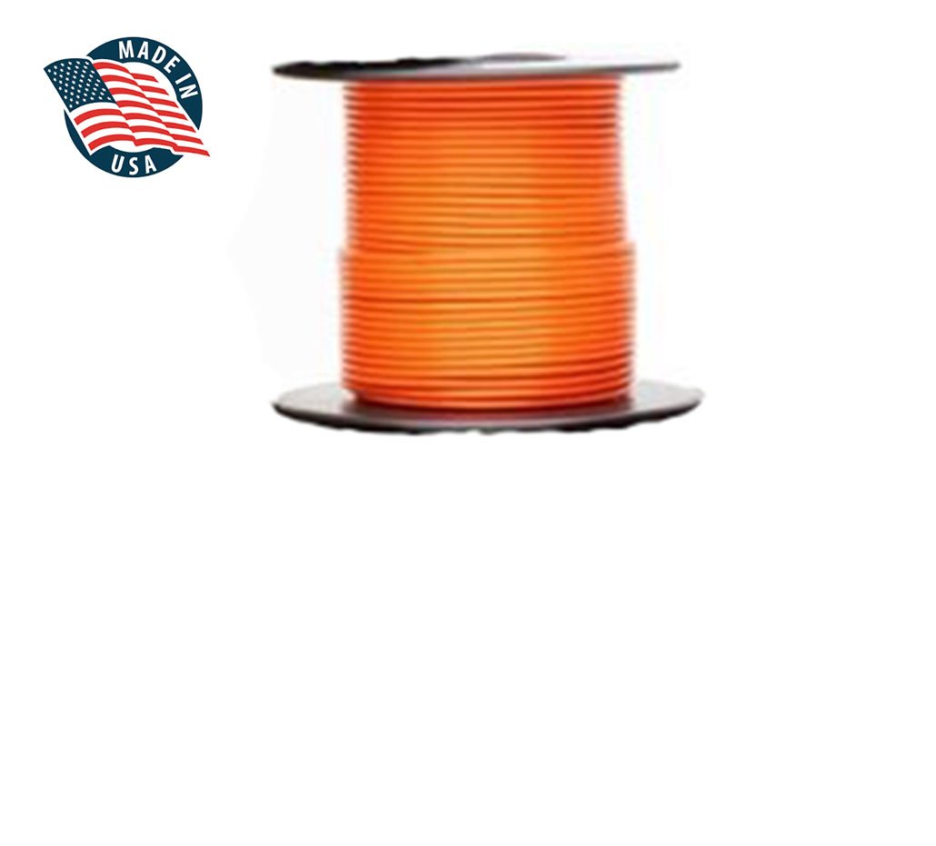 High-Temperature M22759/16-16 Mil-Spec Tefzel Stranded Wire 16AWG (500FT, Orange) - Ideal for Aerospace, Automotive & Industrial Wiring Applications