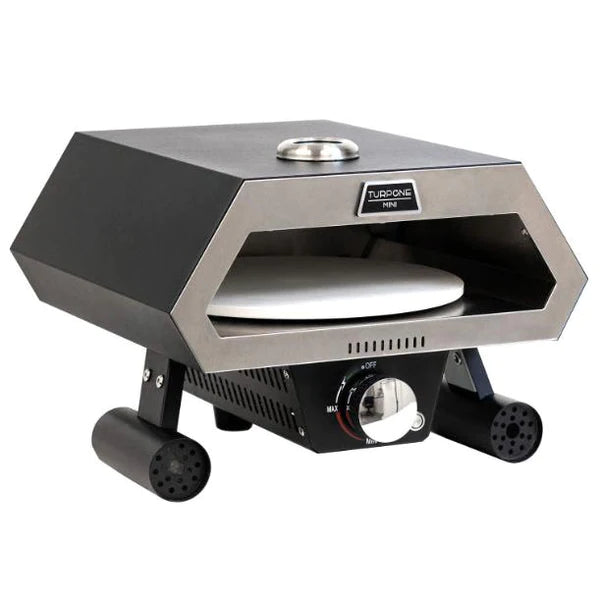 Turpone TPO 0012 High Performance Mini Propane Pizza Oven with Rotating Stone - Perfect for Outdoor Cooking, Camping, Backyard Parties & Homemade Pizza Making