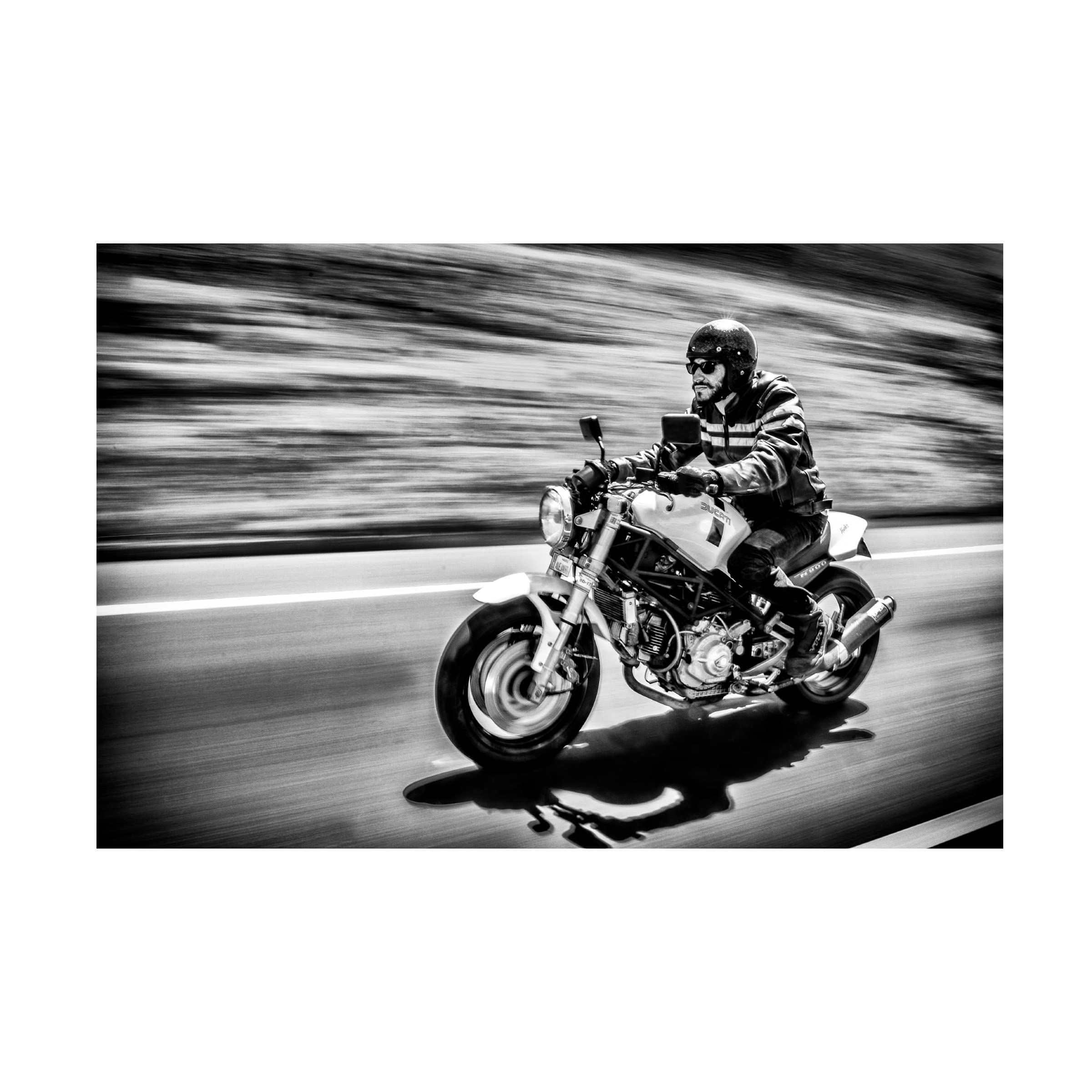 Trademark Fine Art 'The Motorcycle Diaries' Canvas Wall Art Print by Alejandro Fernandez Munoz - Vintage Motorcycle Decor for Living Room, Bedroom & Office