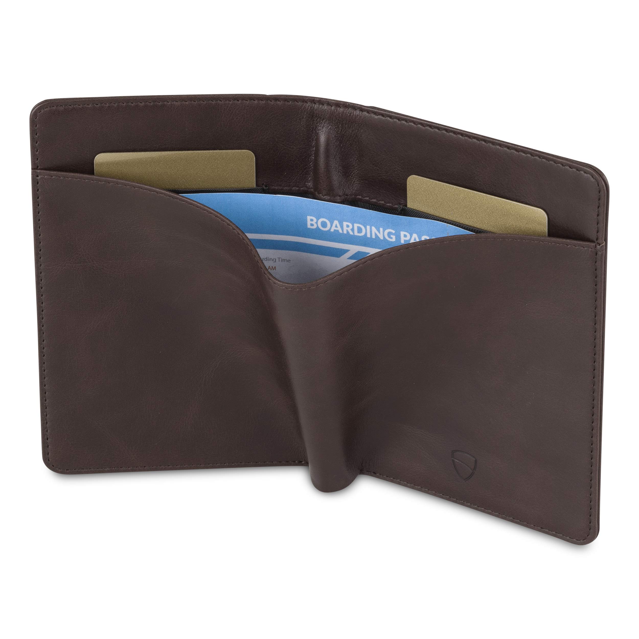 Vaultskin KENSINGTON RFID Blocking Leather Passport Holder & Vaccine Card Case - Travel Wallet for Men & Women | Airplane, Cruise & International Travel Essentials