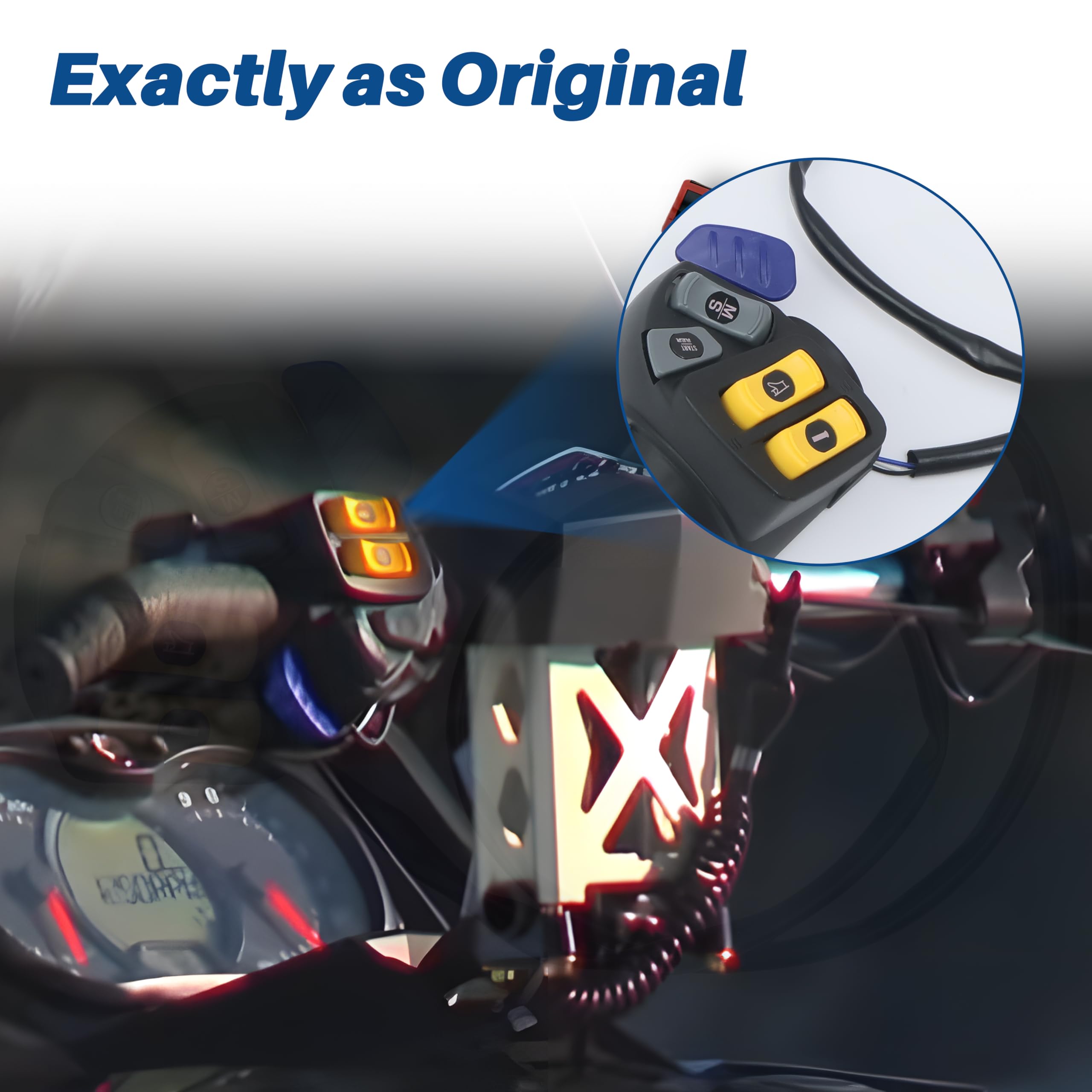Ski-Doo Left Hand Housing Switch Replacement - Compatible with GSX, Renegade, MXZ, Summit, Expedition & Grand Touring Models (Part #515177509) - Handlebar Control Switch for Light & Warmer Functions - Ideal for Snowmobile Maintenance & Winter Riding