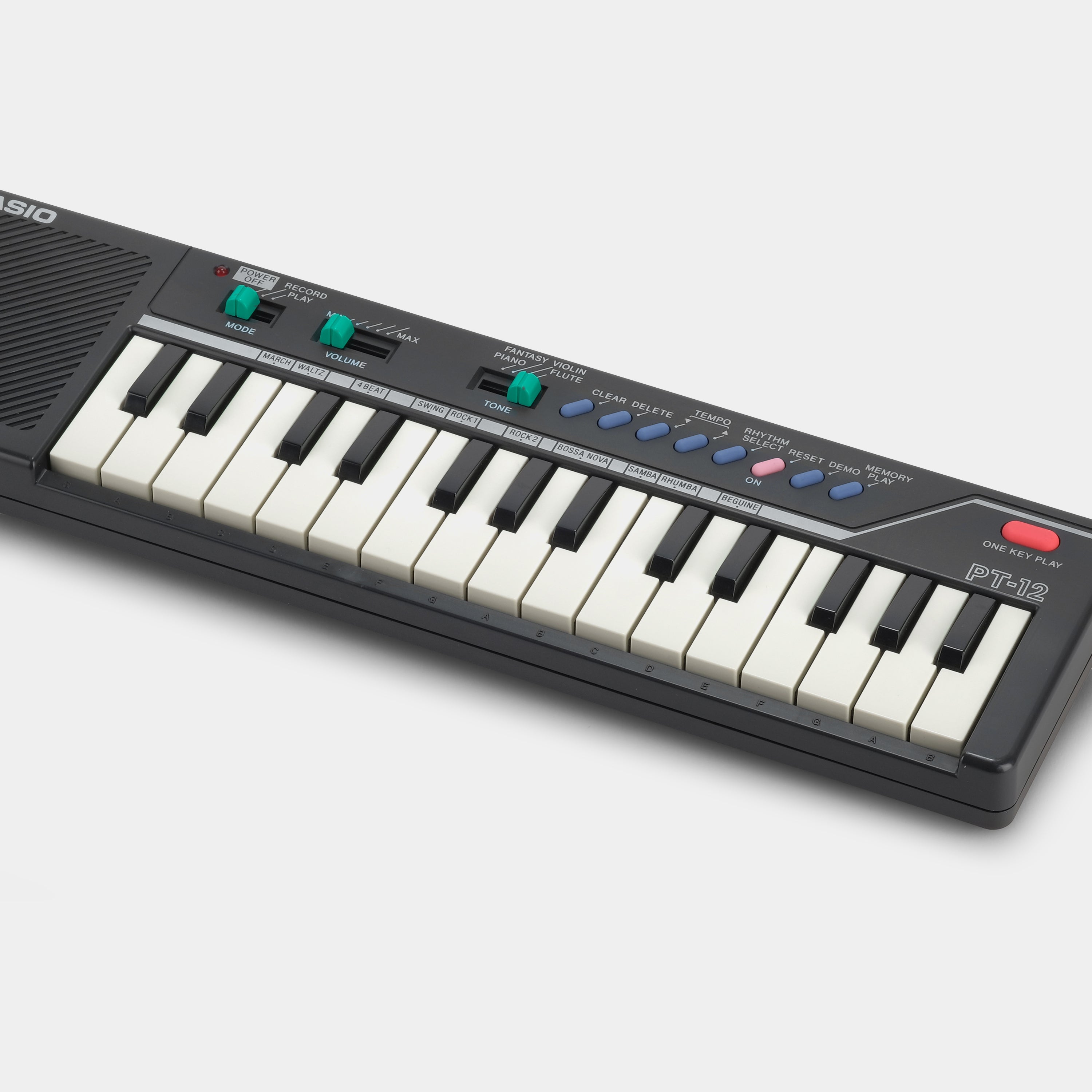 Casio PT-12 Mini Synthesizer Keyboard - Portable Digital Piano for Beginners, Kids & Music Lovers - Perfect for Home Practice, Travel & Music Education
