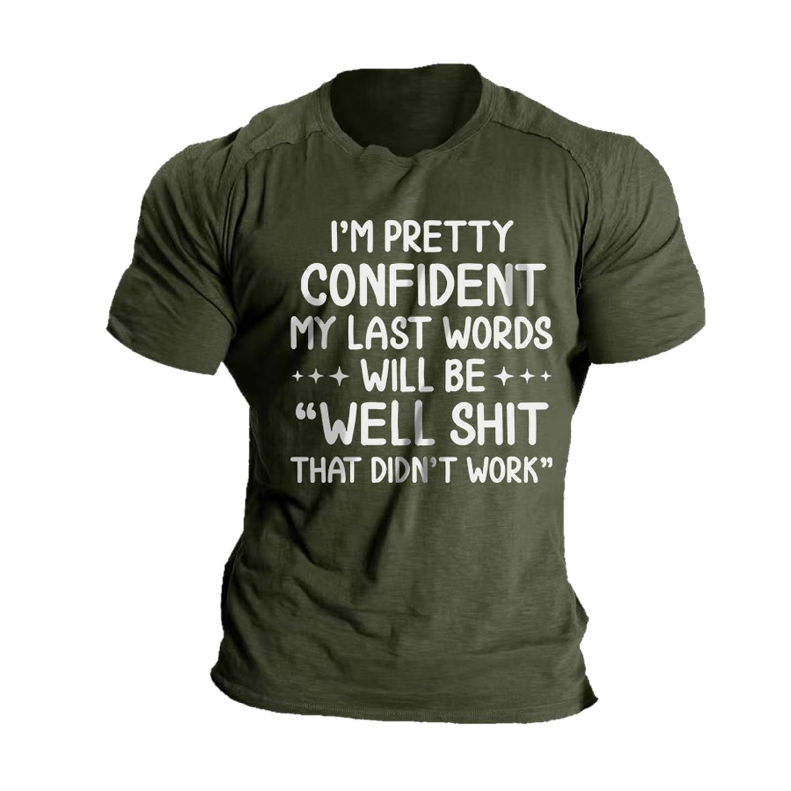 Trendy 2023 Men's Graphic T-Shirts - Funny Short Sleeve Casual & Fitted Summer Tees for Workout & Muscle Training | Perfect for Gym, Beach & Everyday Wear