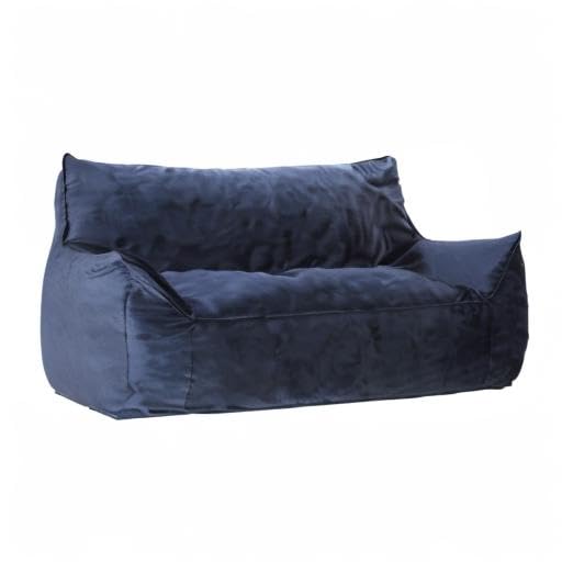 Christopher Knight Home Velie Small Bean Bag Chair - Midnight Blue, Ultra Soft & Comfortable for Kids, Teens & Adults - Perfect for Bedroom, Living Room, Dorm or Game Room Relaxation