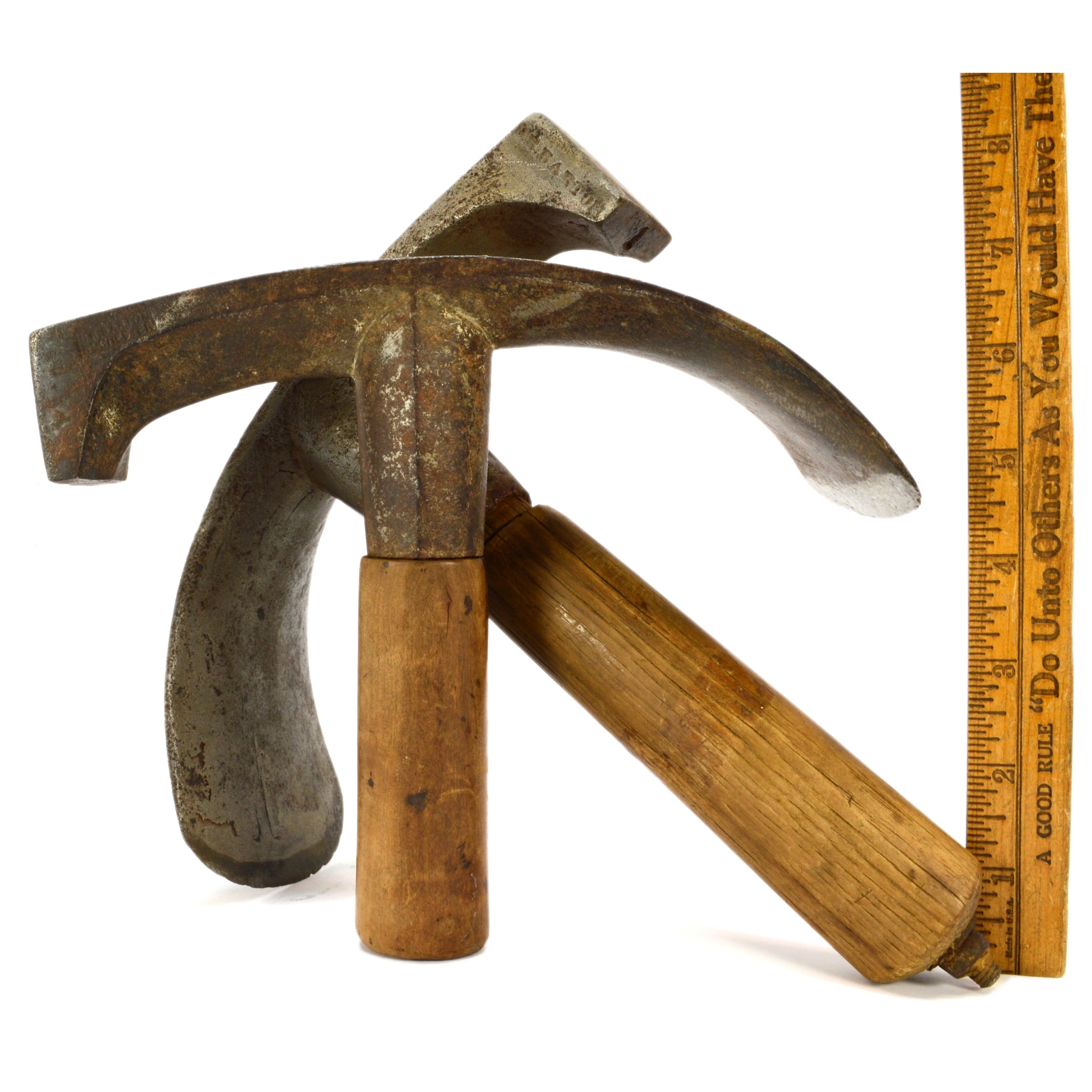 Vintage D.R. Barton Coopers Adze Set of 2 - Barrel & Bowl Making Tools - Rochester NY Antique Woodworking Tools - Perfect for Traditional Barrel Crafting & Wooden Bowl Carving
