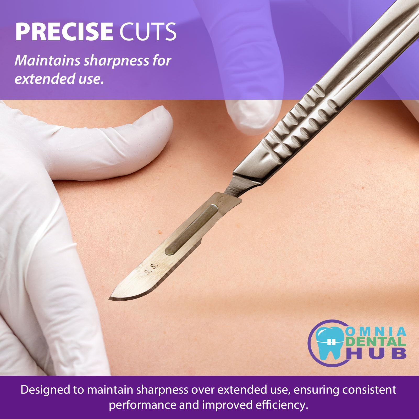 200PCs Premium #10 Stainless Steel Sterile Surgical Blades - Dental & Dermatology Grade | Individually Wrapped Surgical Scalpels for Precision Procedures | Ideal for Dentists, Surgeons & Medical Professionals