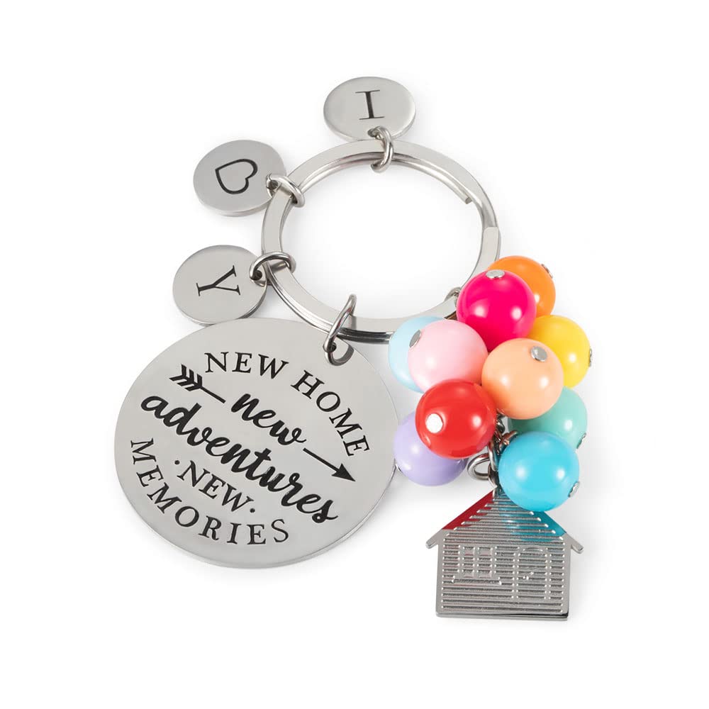 Stainless Steel Housewarming Keychain - Elegant New Home Gift for Homeowners, First Home Jewelry Present - Perfect for Housewarming Parties & Moving In Celebrations