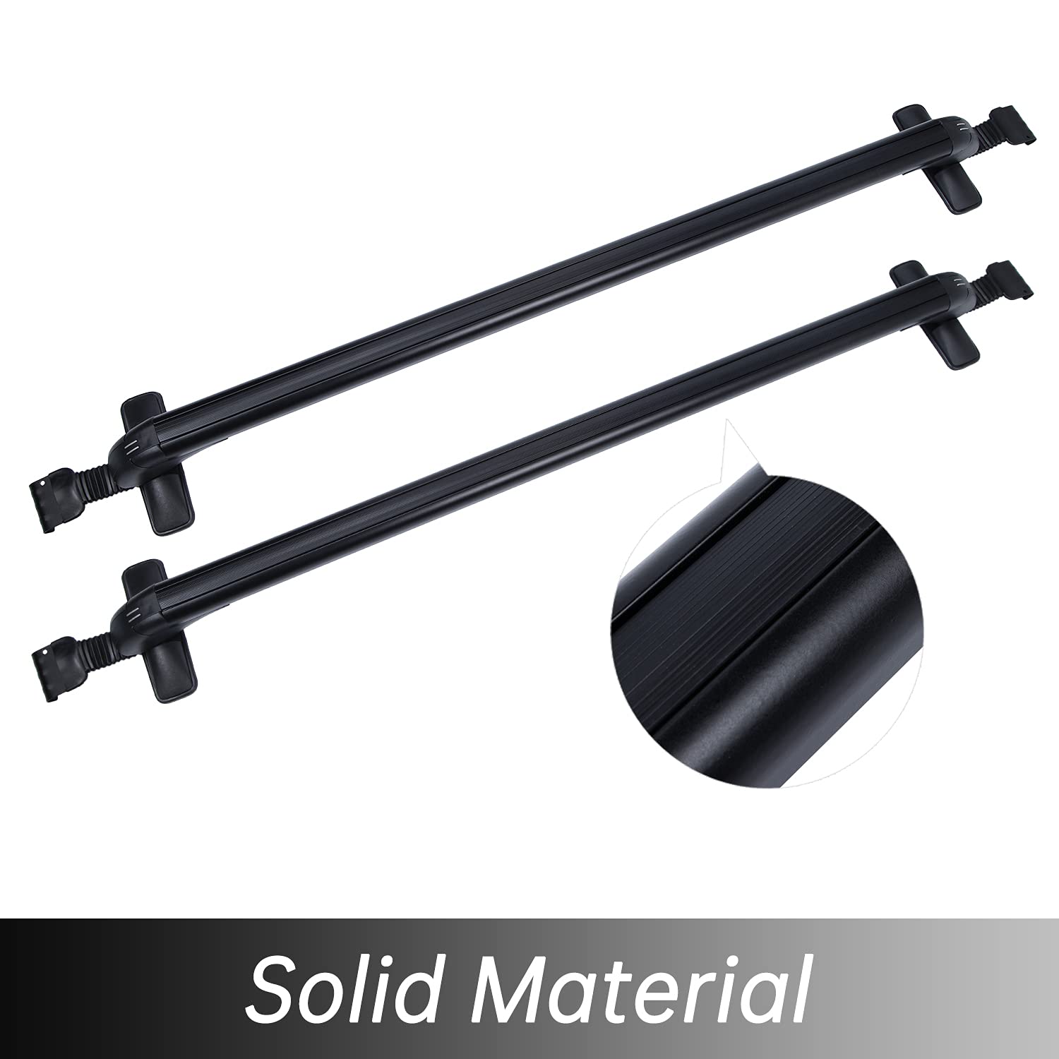 2-Pack Adjustable Lockable Car Roof Rack Cross Bars - Universal Anti-Theft Luggage Carrier for SUV, Sedan, Truck - Perfect for Road Trips, Camping & Outdoor Adventures