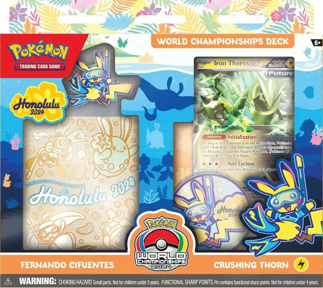 2024 Official Honolulu Pokemon World Championship Deck - Choose Your Favorite Deck | Collectible Trading Card Game for Battles & Tournaments | Perfect for Pokemon TCG Players & Fans