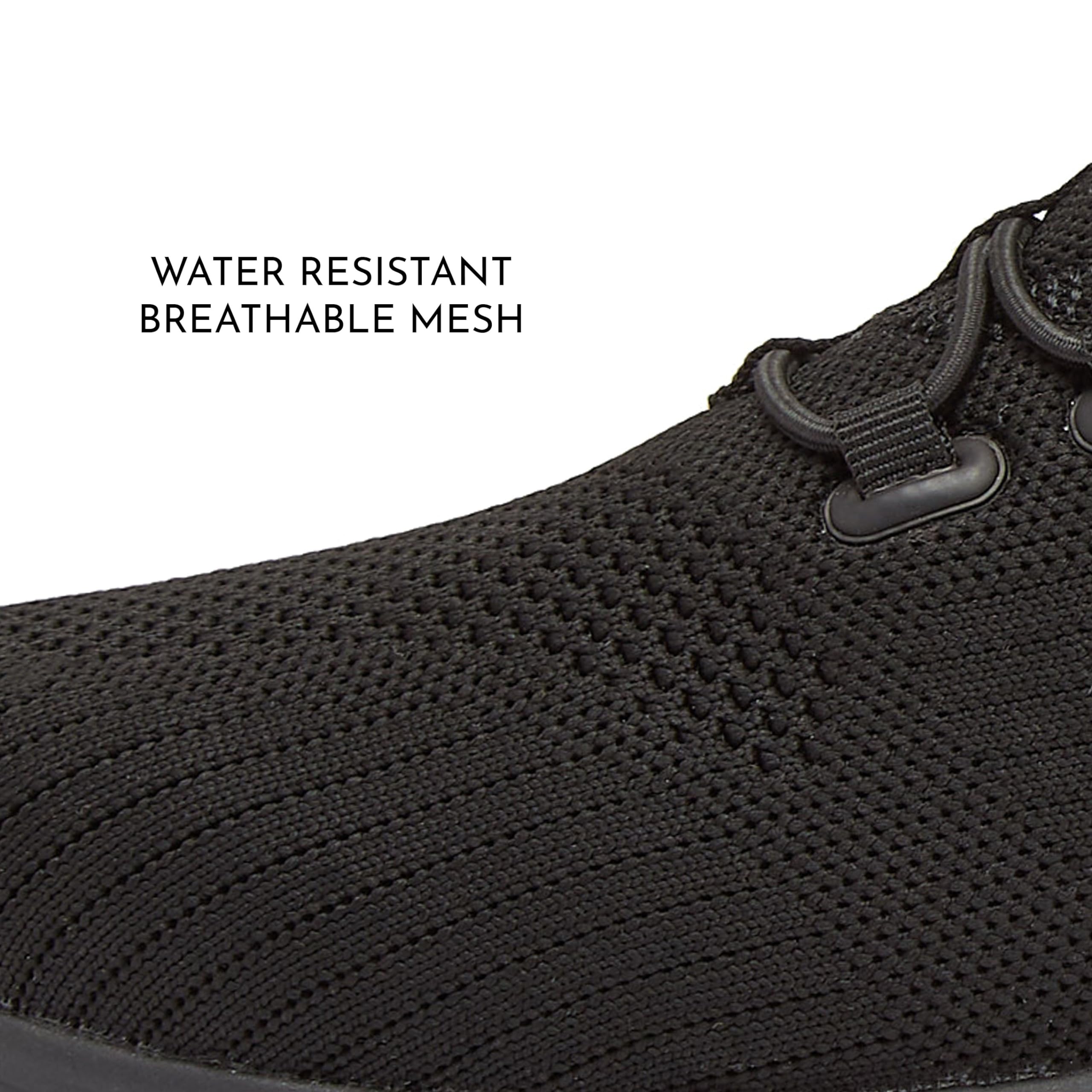 **Avia Women's Anchor Mesh Slip-On Sneakers - Non-Slip, Water-Resistant & Comfortable for Food Service, Restaurant & Work - Black, Navy, White (Ideal for Waitresses, Nurses & Chefs)**