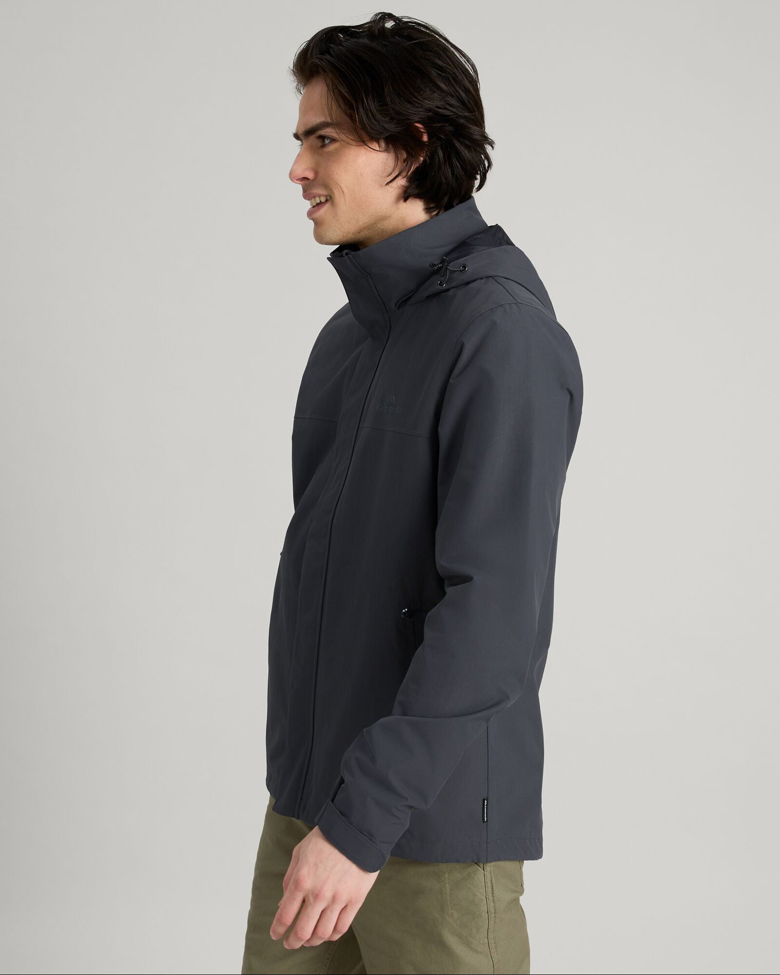 Men's Andulo 2-Layer Waterproof Rain Jacket for Outdoor Activities - Night Black | Hiking, Camping & Commuting Protection