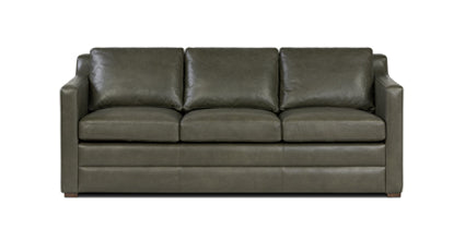 Sorrento Leather Convertible Sleeper Sofa with Pull-Out Bed - Modern Sectional Couch for Small Spaces, Living Room & Guest Room