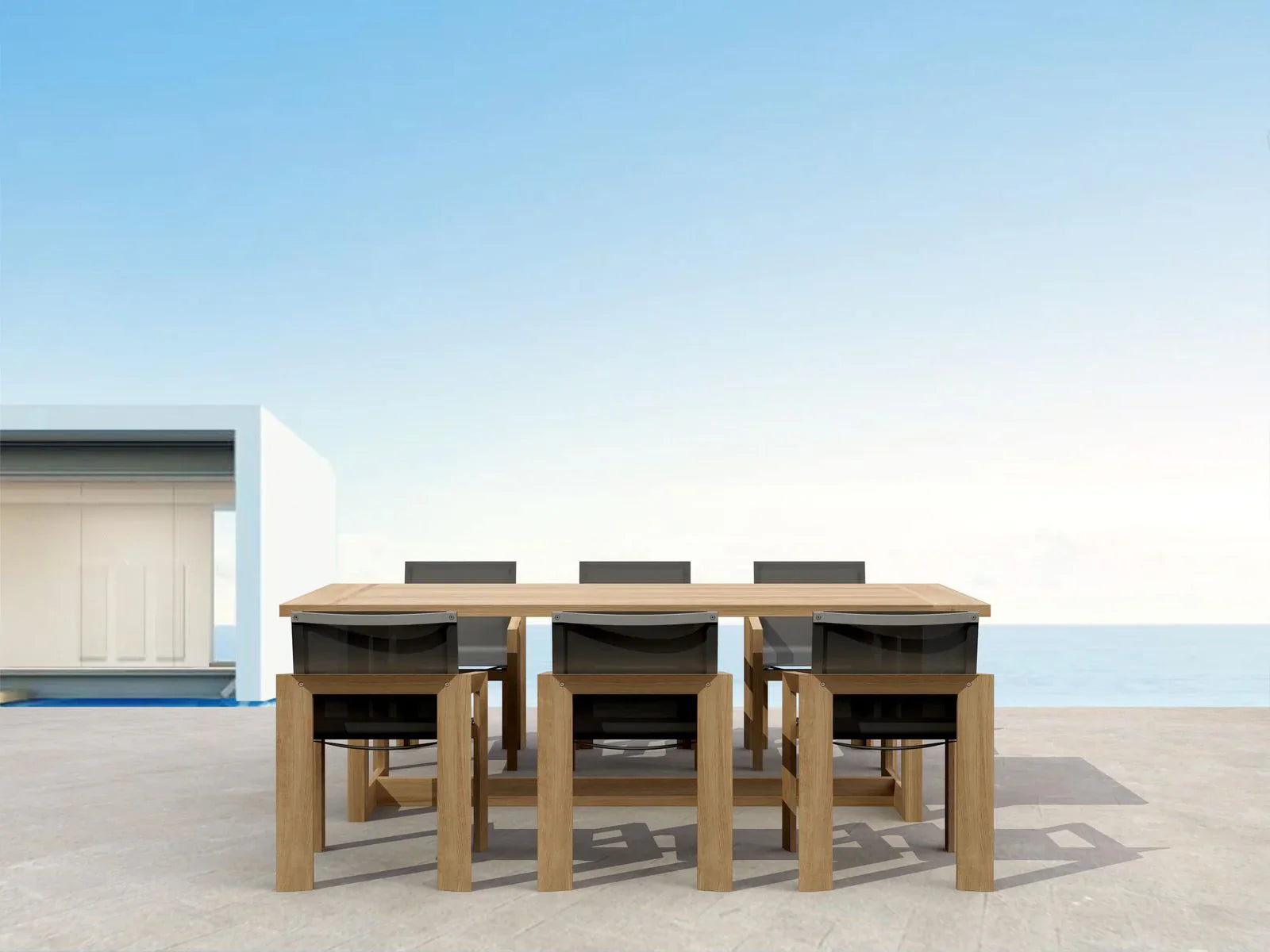 Anderson Teak Smyrna 7-Piece Outdoor Teak Dining Table Set (SET 856) - Perfect for Patio, Garden, and Backyard Entertaining