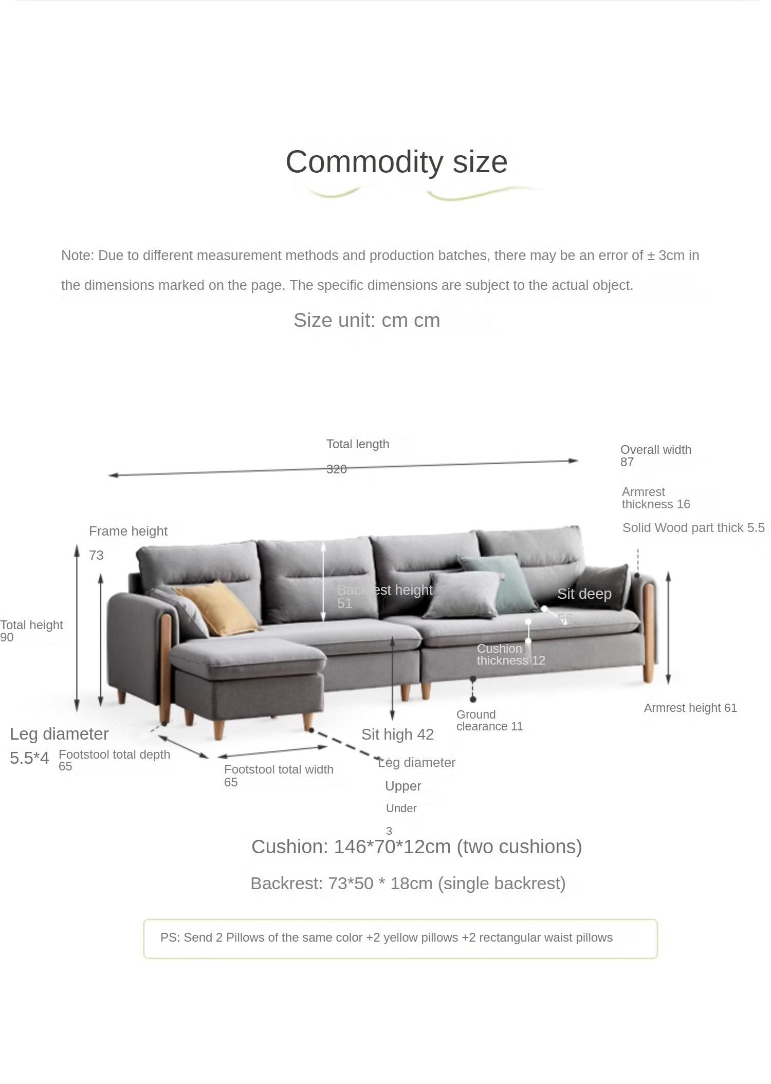 Premium Oak Solid Wood Luxury Fabric Sofa - Elegant & Durable Living Room Furniture for Home & Office Decor