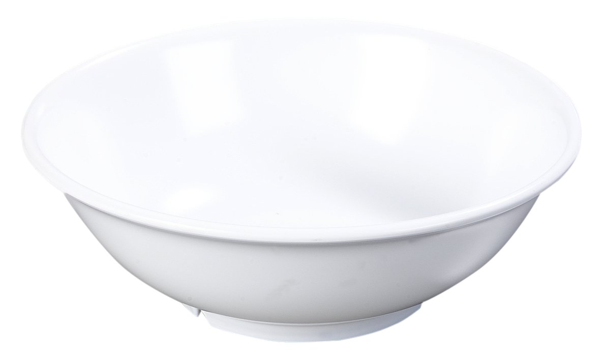Carlisle FoodService 36oz White Melamine Reusable Plastic Footed Bowl - Durable for Home, Restaurant & Catering Use - Perfect for Salads, Soups & Desserts
