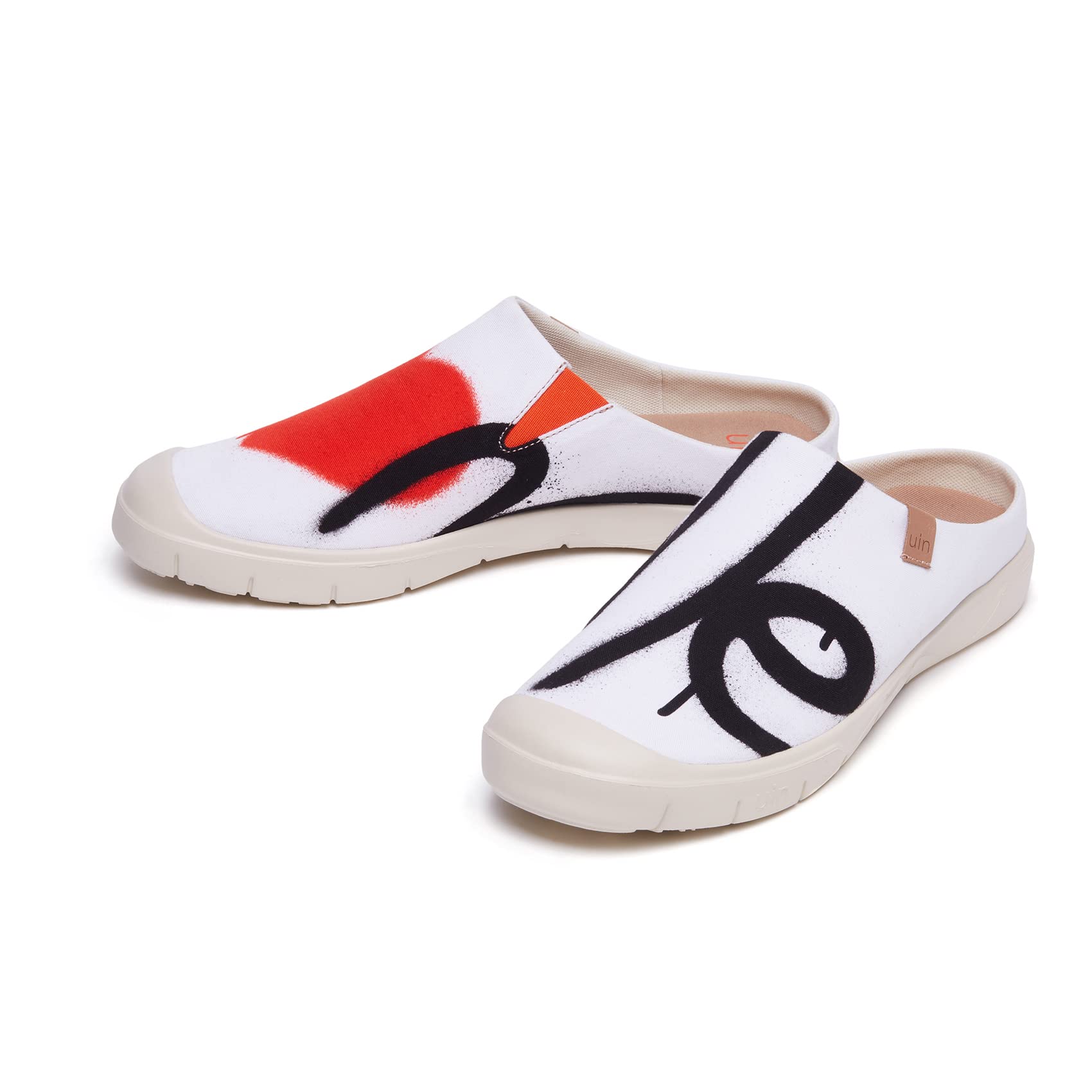 UIN Men's Loafers - Lightweight Comfortable Slip-On Mules for Walking, Casual Wear & Travel | Art Painted House Slippers | Perfect for Home, Office & Vacation