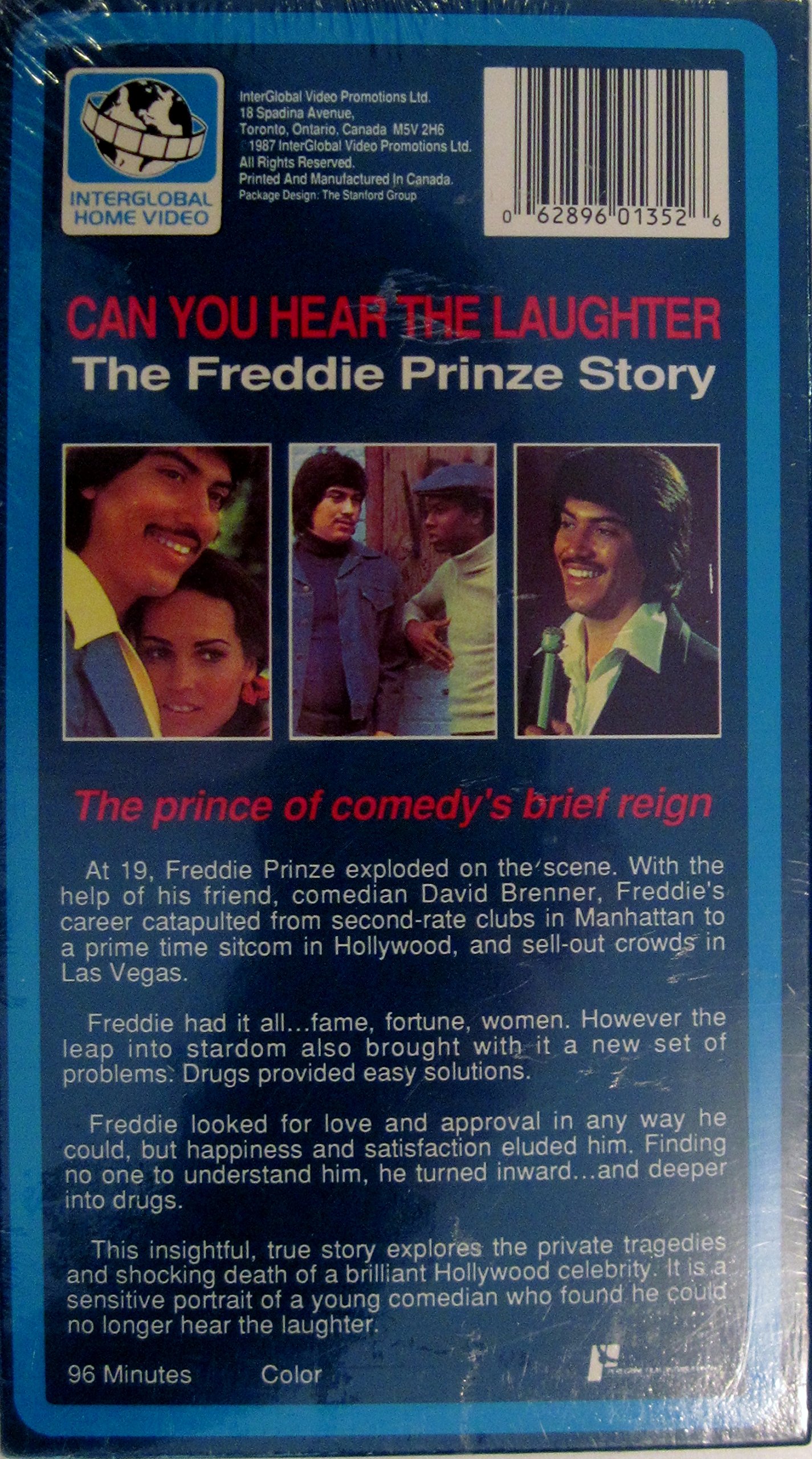 Can You Hear the Laughter? - The Story of Freddie Prinze [VHS] - Classic Biography Film for Movie Collectors & 70s Pop Culture Enthusiasts - Perfect for Nostalgic Movie Nights & Entertainment History Studies