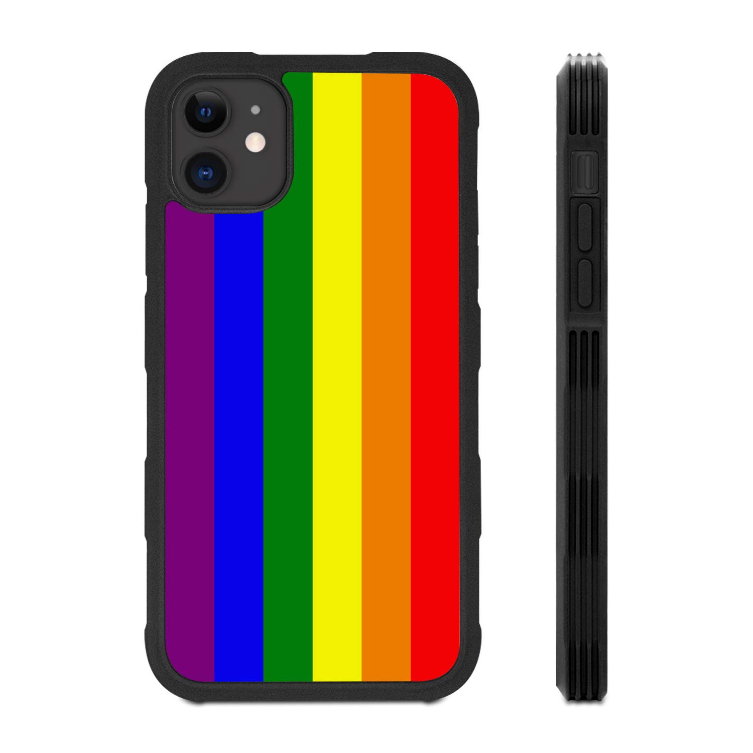 LGBTQ+ Pride Rubber Protective Case for iPhone 11 - Shockproof & Durable Cover - Perfect for Everyday Use, Pride Events & LGBTQ+ Supporters