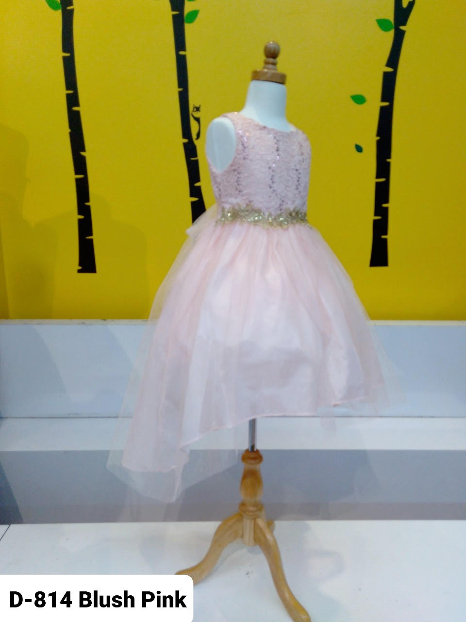 Sparkly Sequin Bodice Hi-Low Junior Bridesmaid Dress for Big Girls - Sizes 8-16 | Perfect for Weddings, Prom & Special Occasions