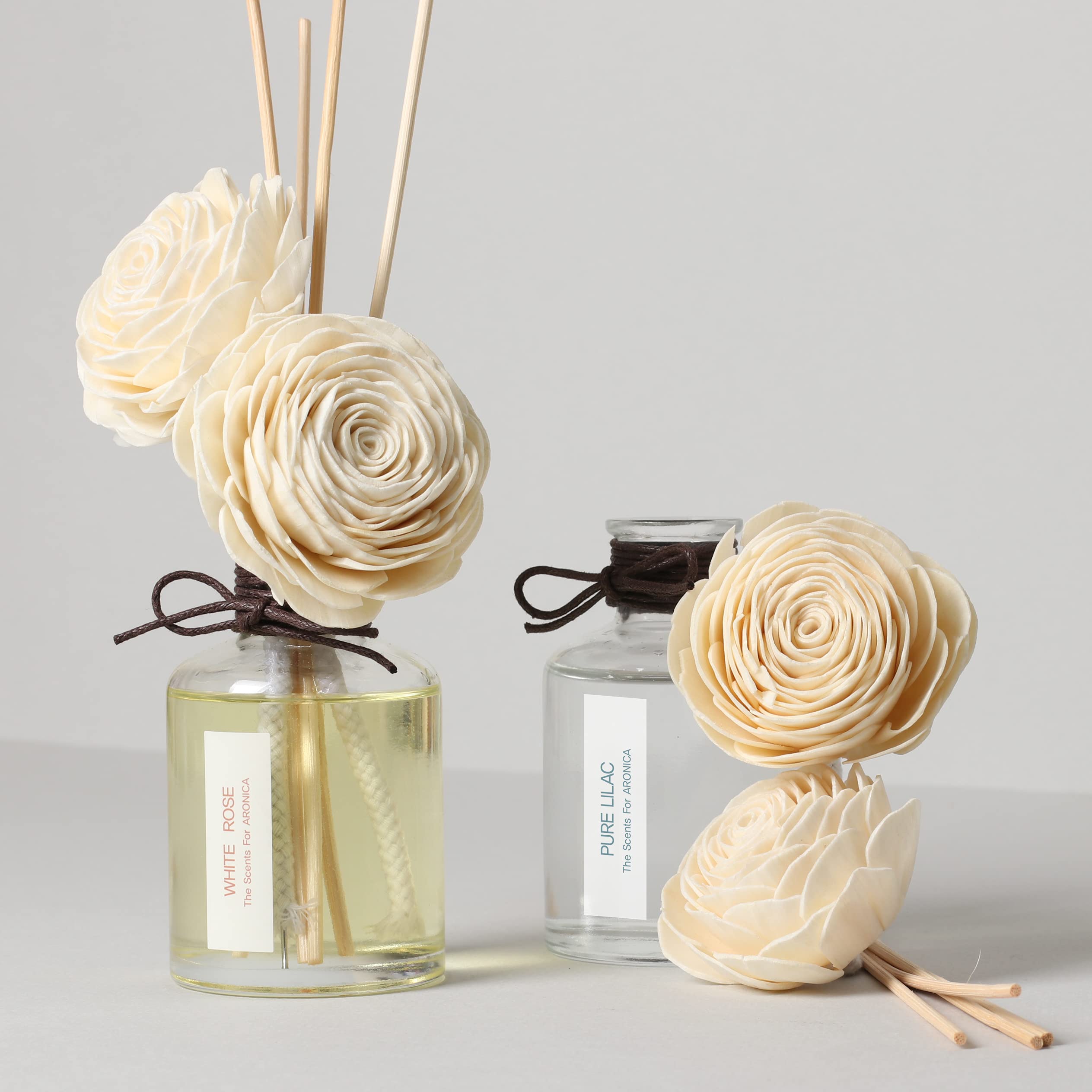 Aronica Fresh Cut Lilac Reed Diffuser - Luxury Home Fragrance Oil Set for Bedroom, Bathroom & Living Room Decor - Spa Scented Gift for Women, Housewarming & Relaxation - Perfect for Aromatherapy, Guest Room Ambiance & Cozy Home Atmosphere