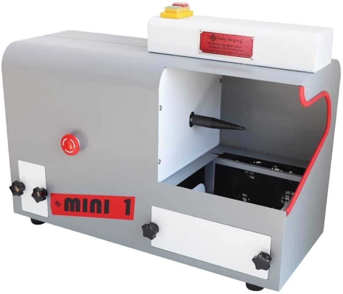 DM2 Vacuum Polishing Machine - Compact Desktop Jewelry Polisher with Cloth Wheel for Stone, Coin & Gemstone Polishing - Perfect for Jewelry Making, Lapidary & Craft Workshops