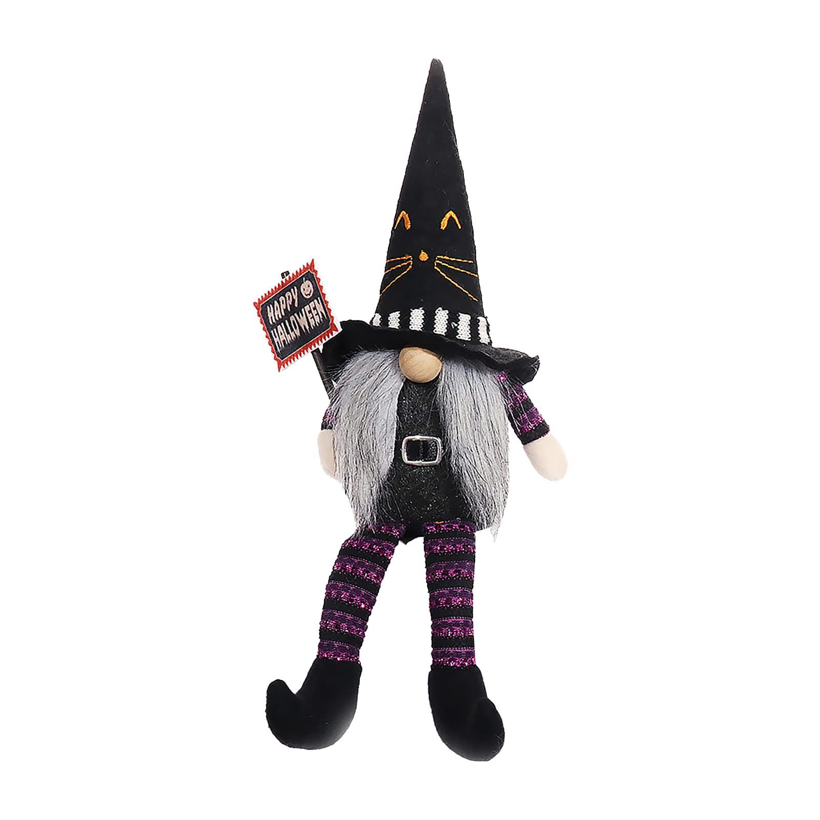 Halloween Gnomes Decor - Long Leg Swedish Tomte Dwarf Nisse Scandinavian Elf Faceless Doll for Happy Halloween Party, Fall Bathroom & Bedroom Decor, Autumn Table Centerpiece | Perfect for Halloween Carnival, Home Decor, and Seasonal Gift Giving