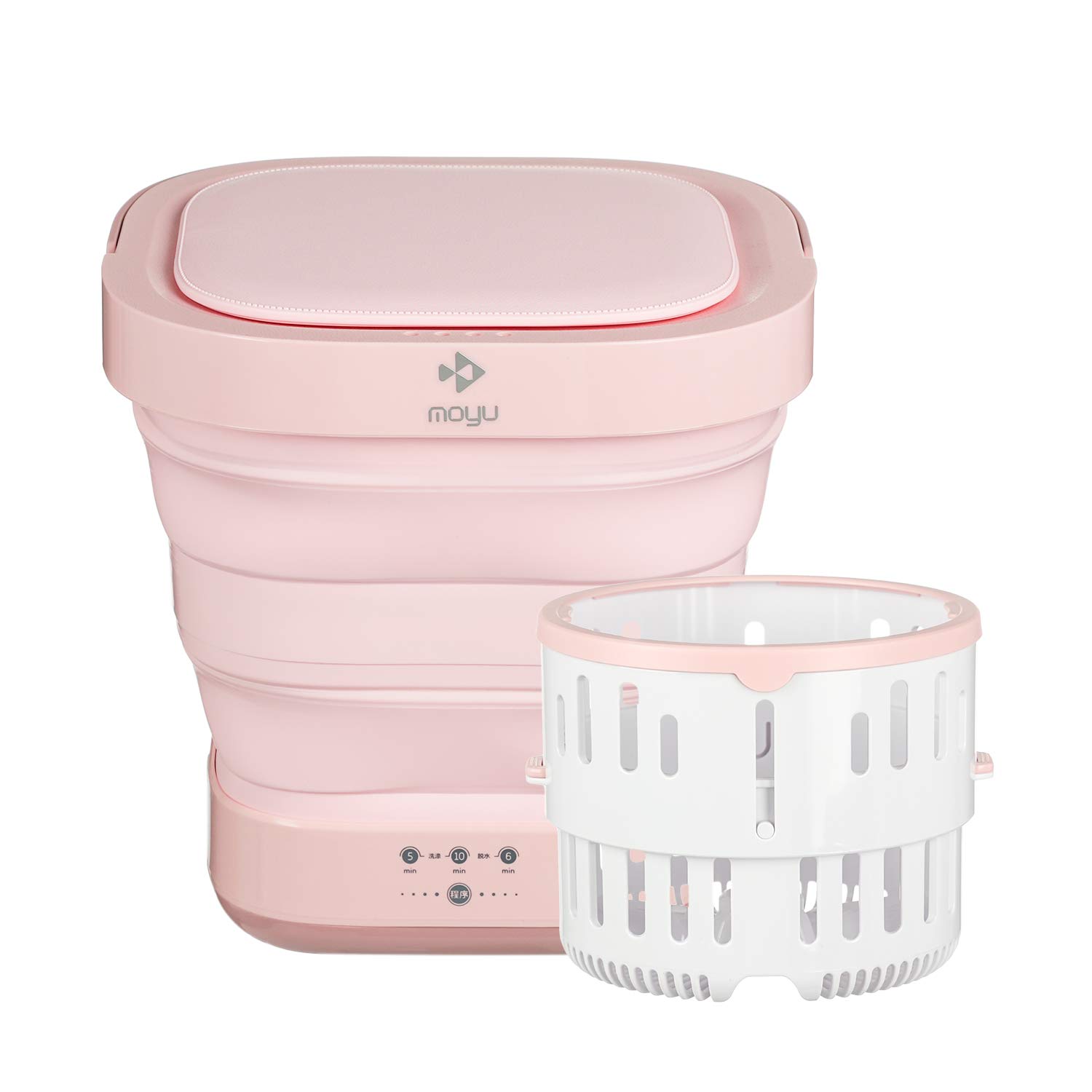 Mini Portable Washer and Spin Dryer - 40W Super Energy Saving, Compact Foldable Washing Machine for Baby Clothes, Underwear & Socks | Perfect for Travel, Apartments & Small Spaces | Fully Automatic Laundry Solution