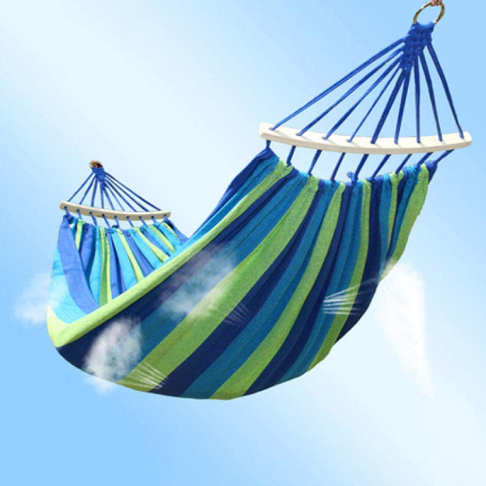 Kids Hammock Chair - Indoor & Outdoor Hanging Swing for Bedroom, Dorm, Playroom - Durable Canvas Double Hammock for Relaxing, Reading & Napping - Perfect for Kids' Rooms, Backyards & Play Areas