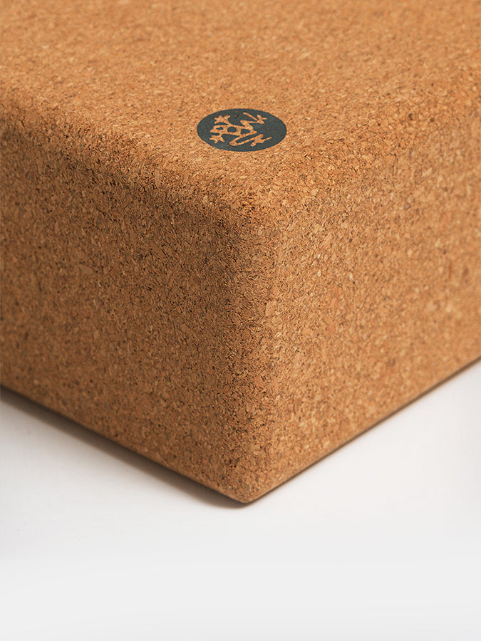 Manduka Cork Yoga Block - Eco-Friendly & Non-Slip Yoga Support for Alignment & Balance - Perfect for Yoga, Pilates & Meditation Practice at Home or Studio
